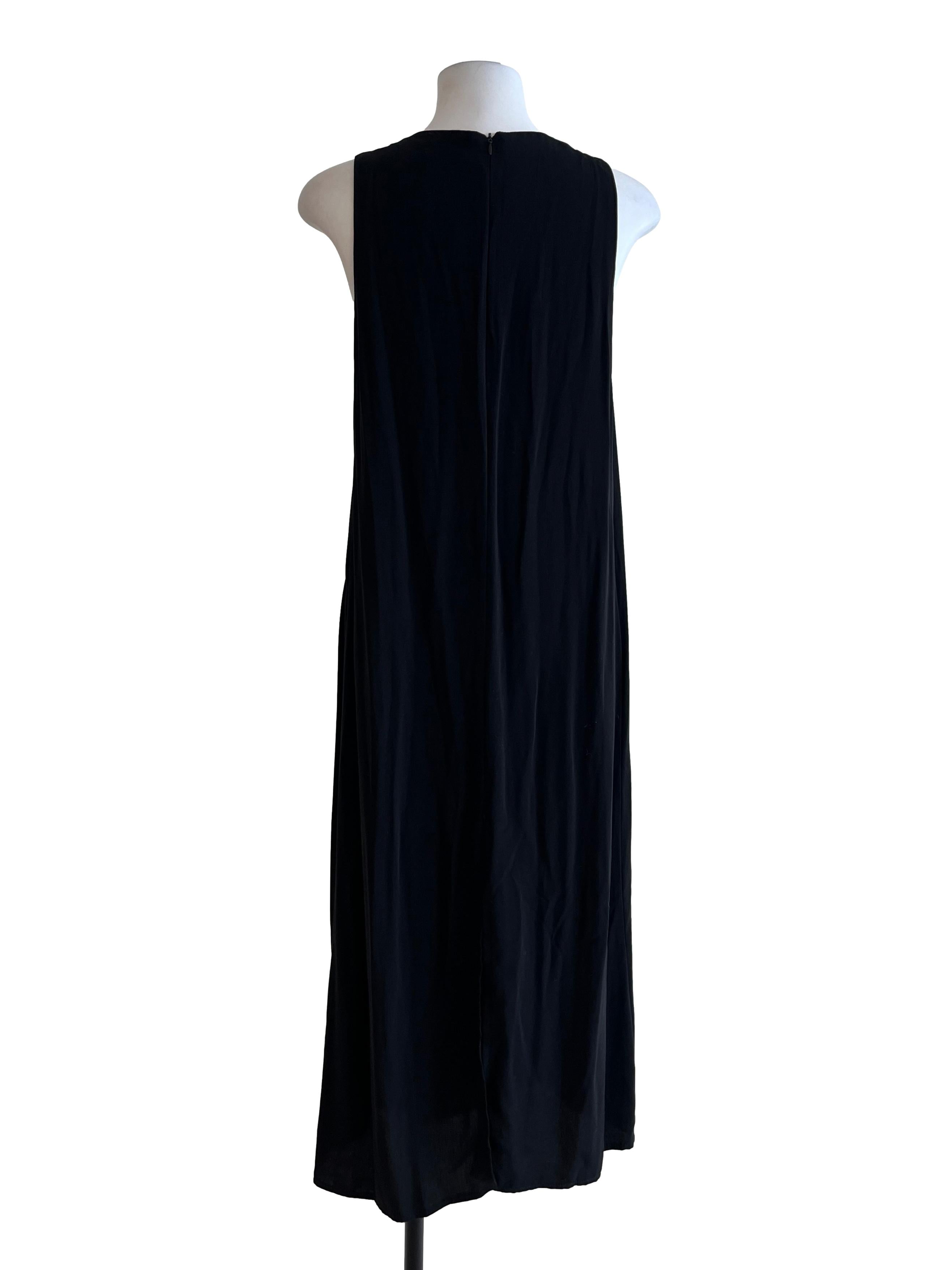 Pitch Black Scoop Sleeveless Dress