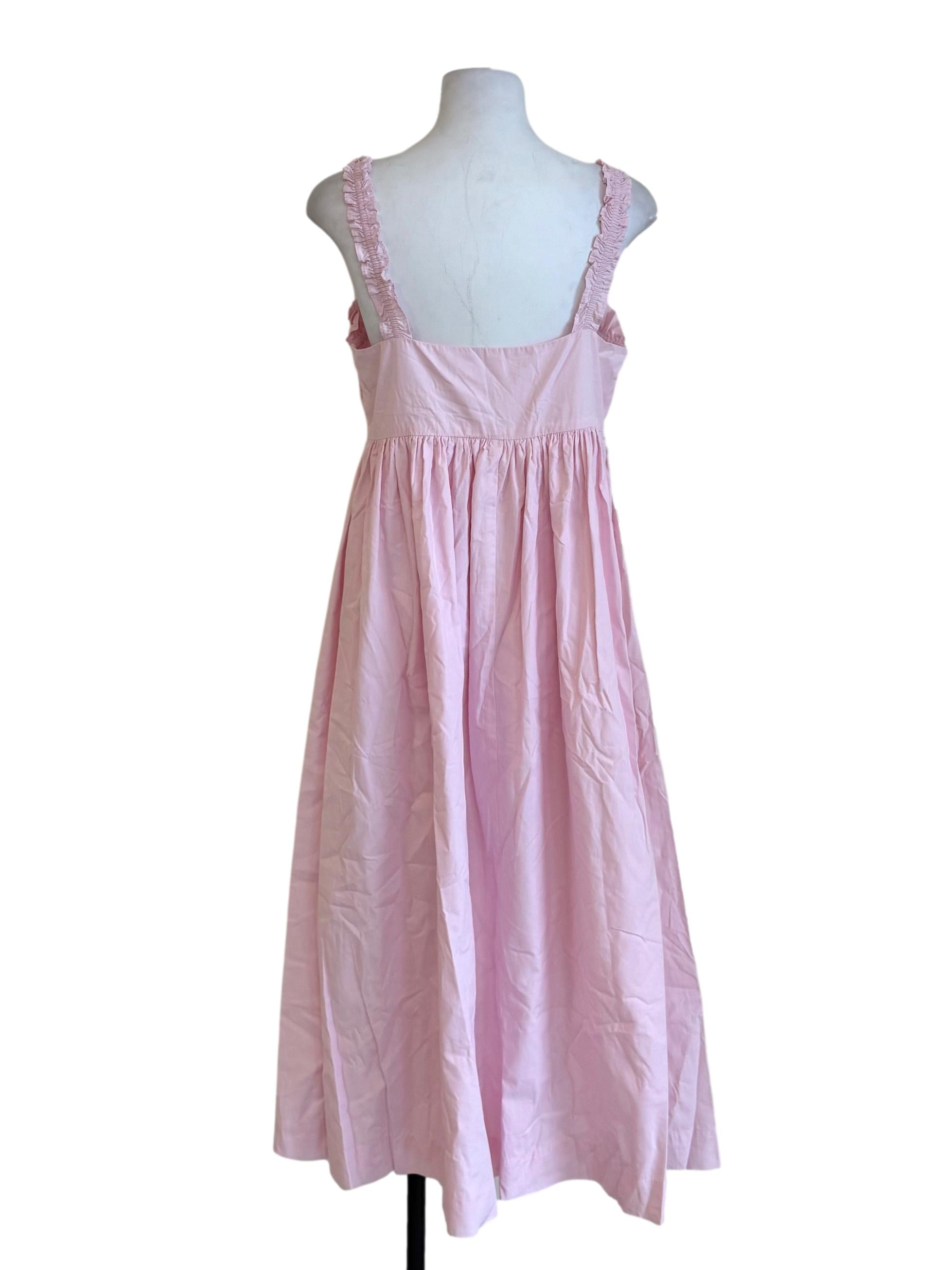 Pastel Pink Shirred Bouffant Dress LB