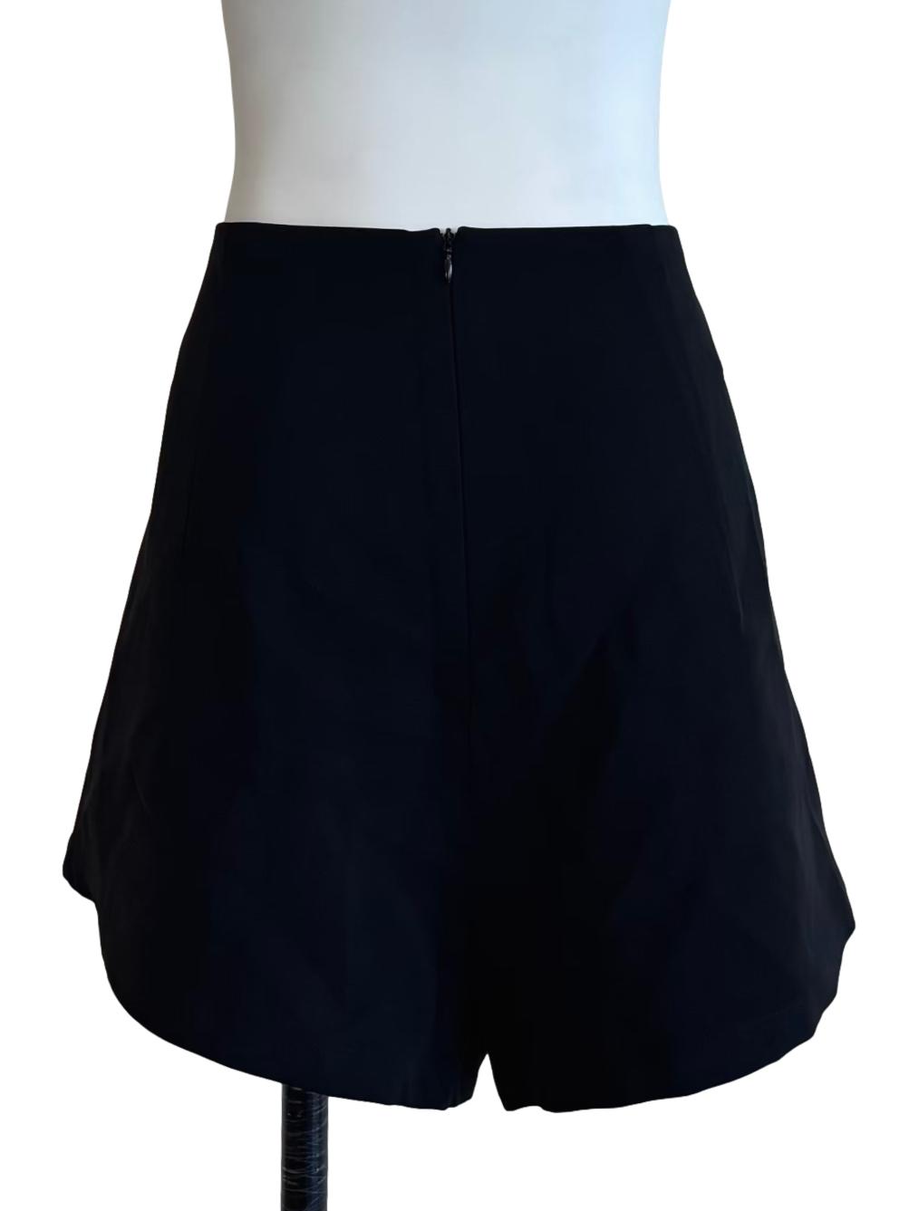 Slate Black Pleated Shorts