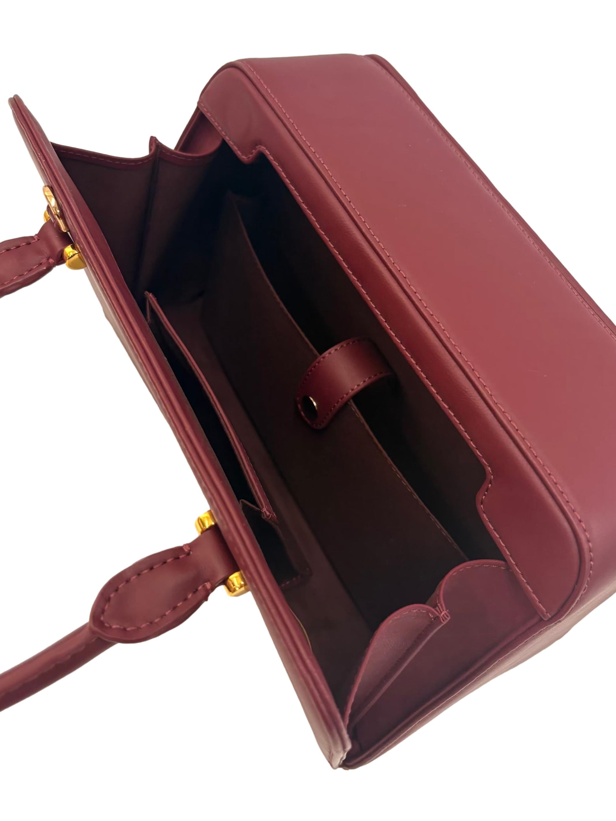 Red Leather Nova Satchel Handbag CSN