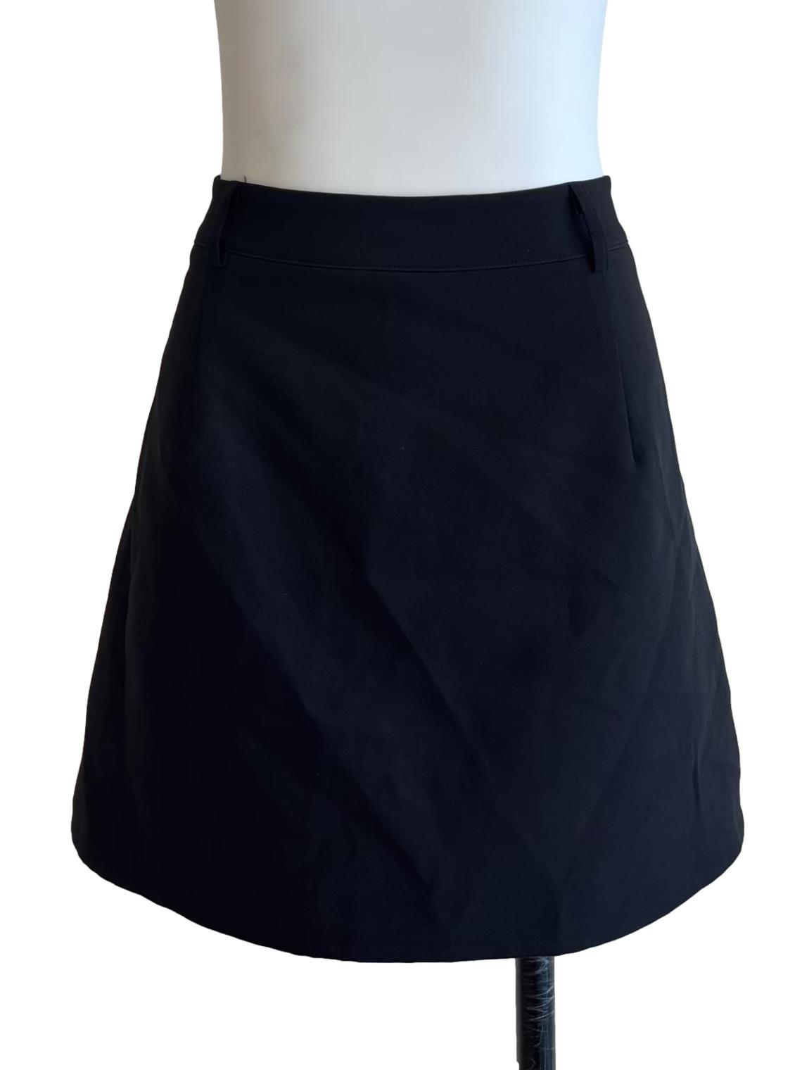 Parisian Black Mini A-Line Skirt