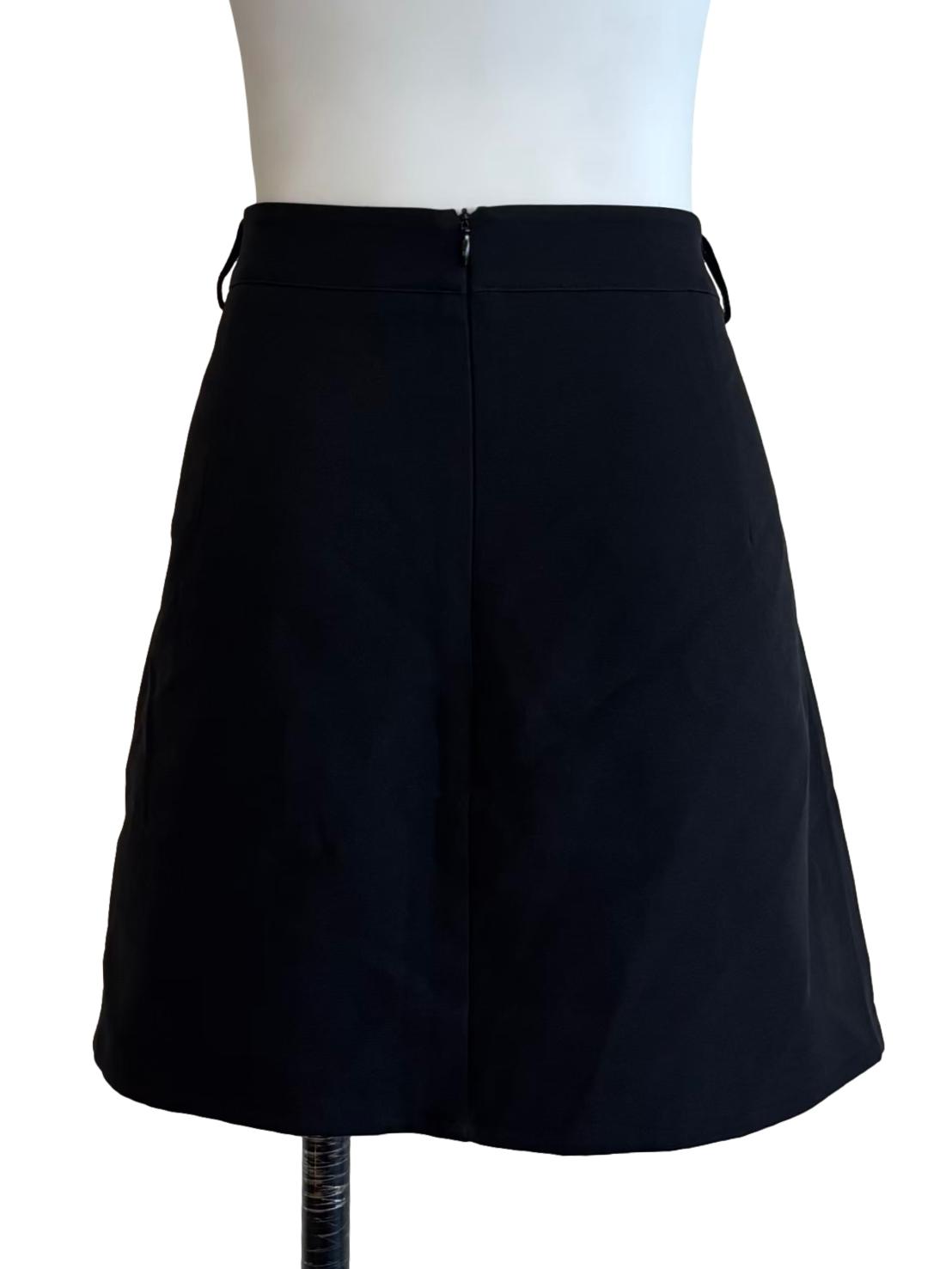 Parisian Black Mini A-Line Skirt