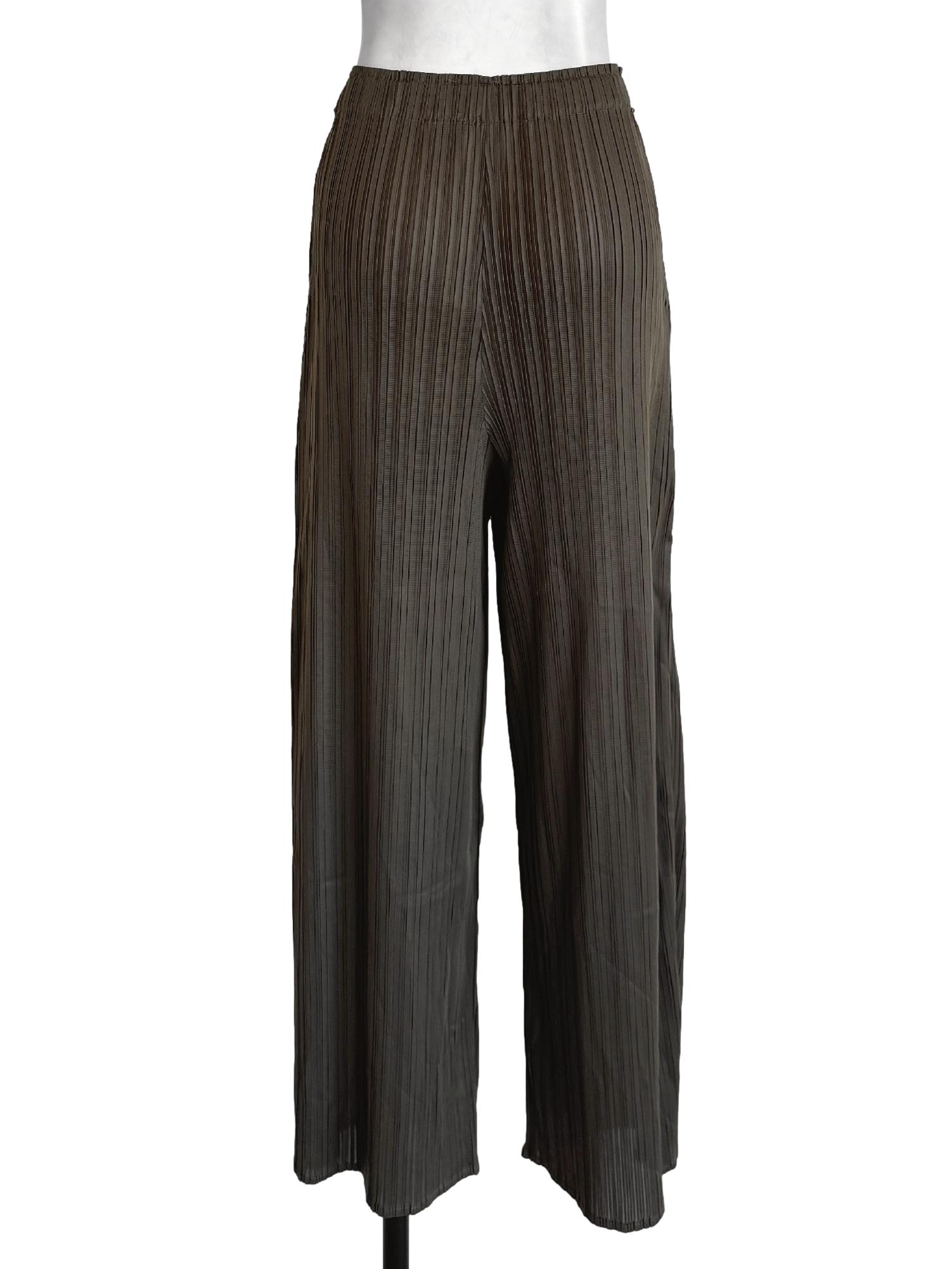 Moss Green Pleated Pants LB
