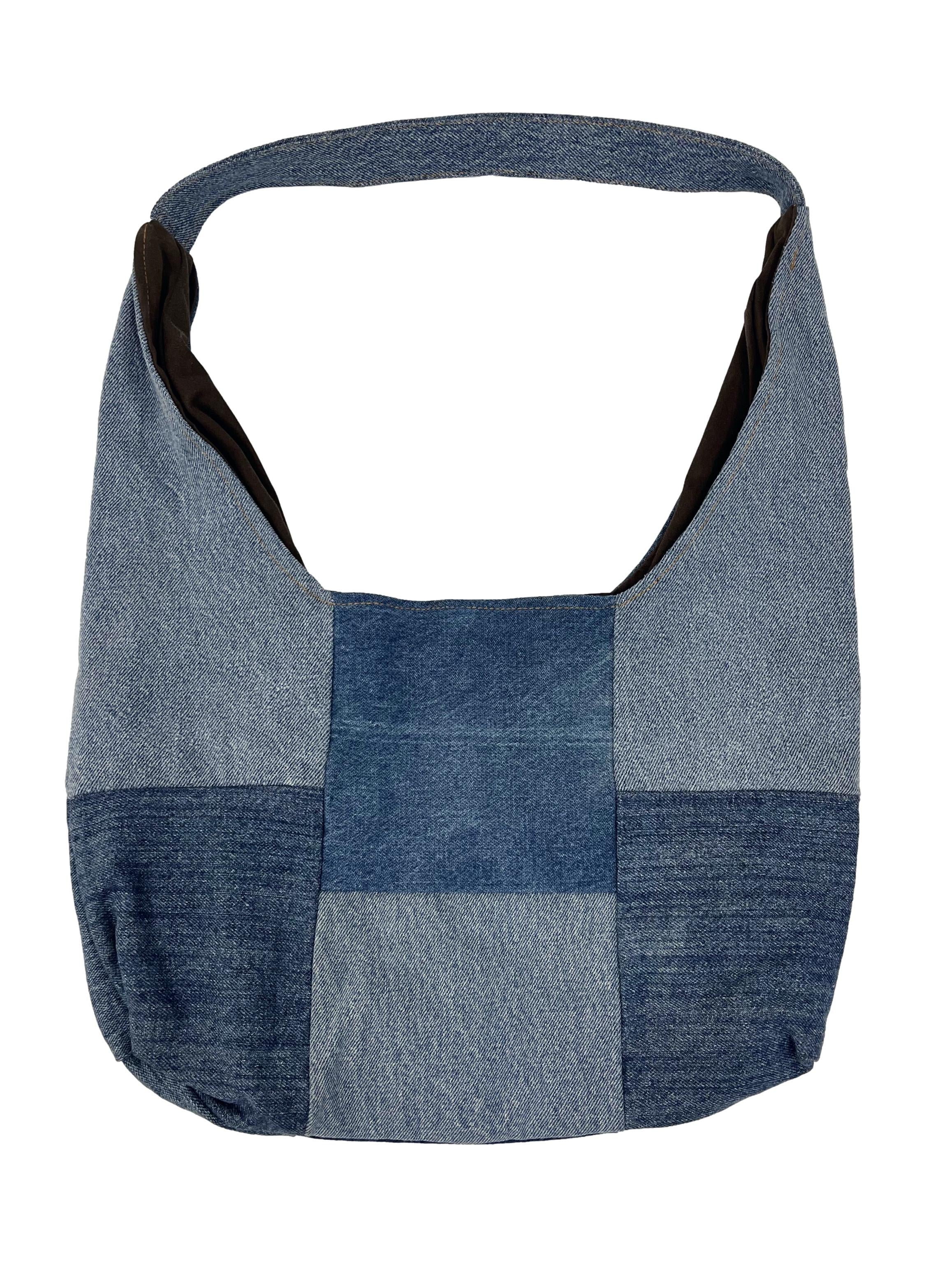 Denim Reworked Shoulder Bag