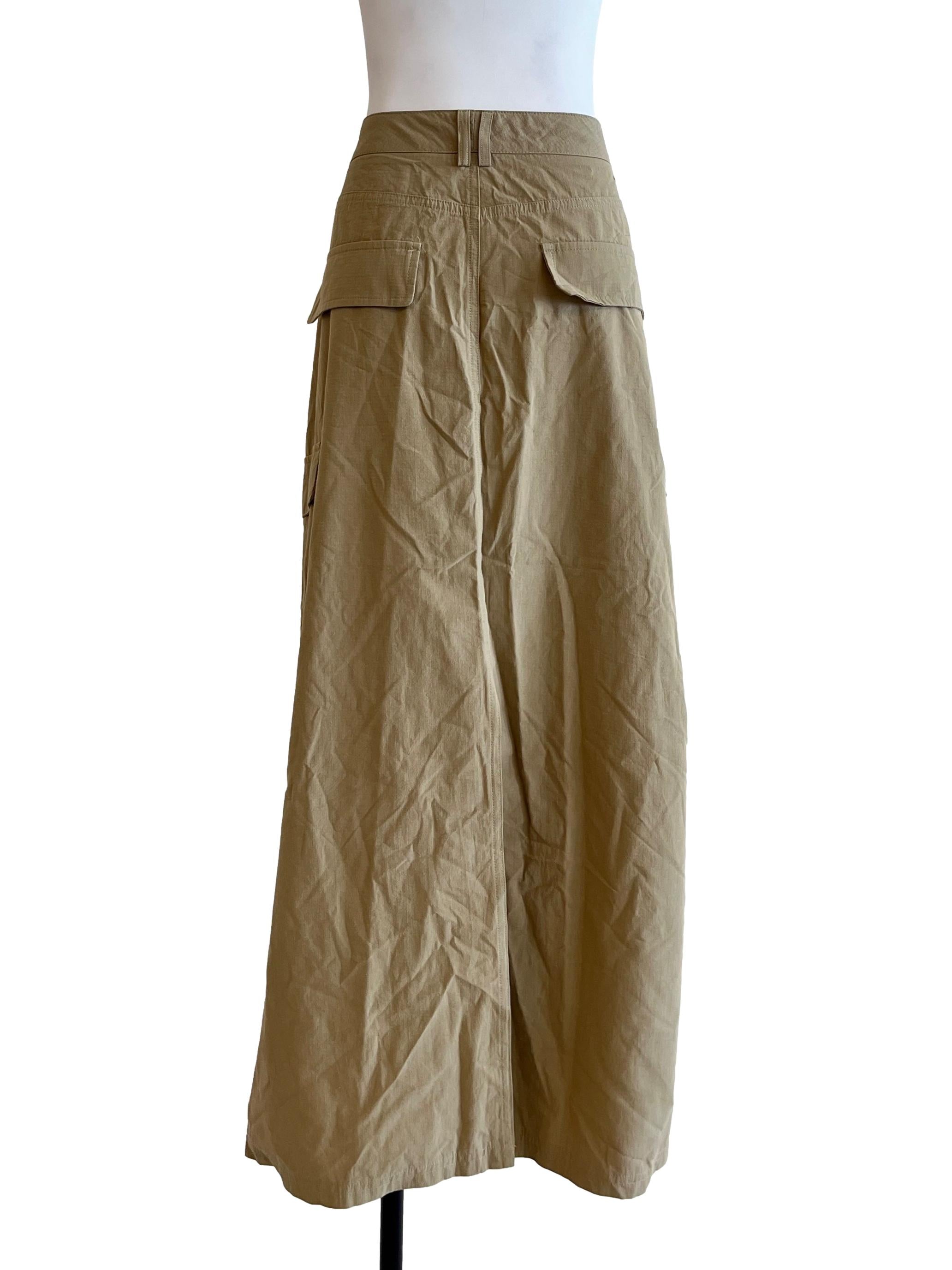 Flaxen Yellow A-Line Skirt