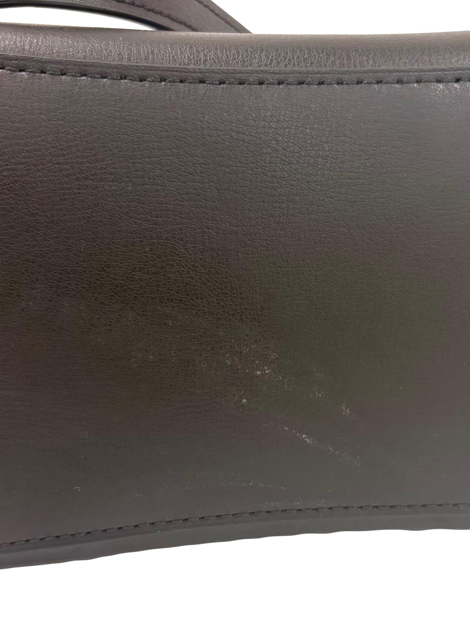 Black Leather Avenue Carryall Tote Bag CSN