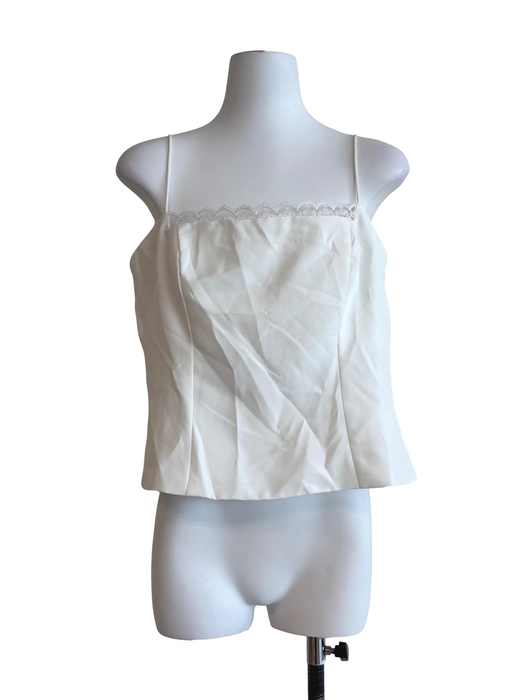Powder White Camisole Top