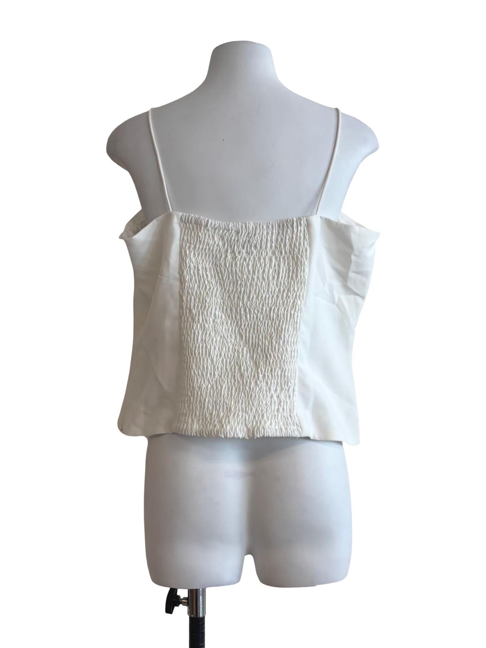 Powder White Camisole Top