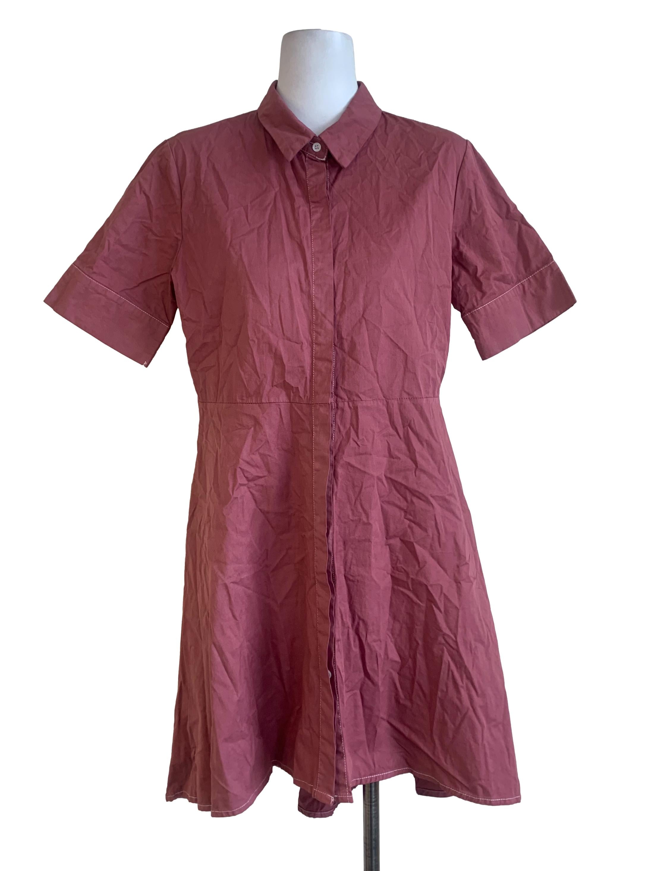 Plum Purple Shirt Dress TEM