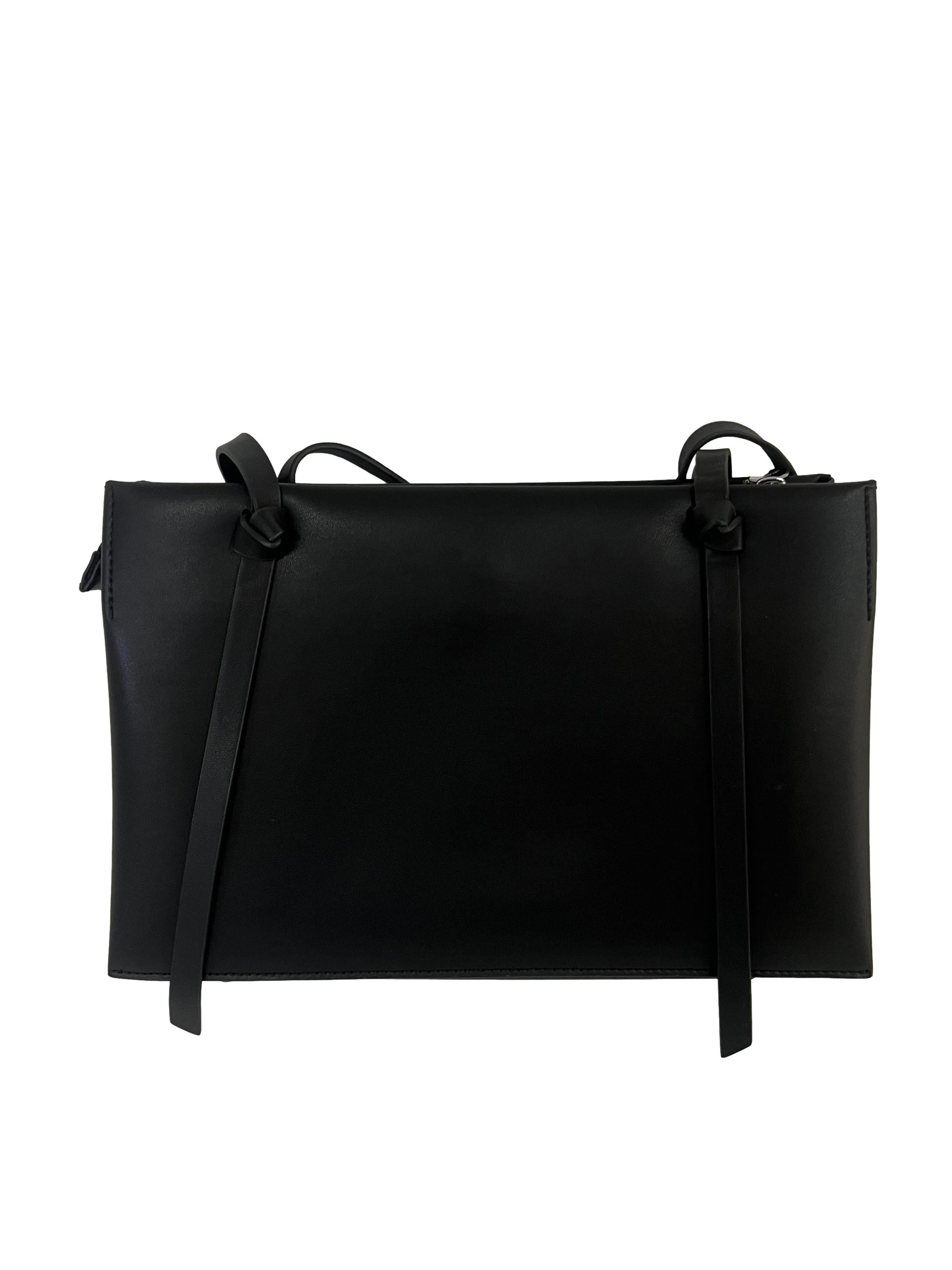 Black Midori Geometric Tote Bag