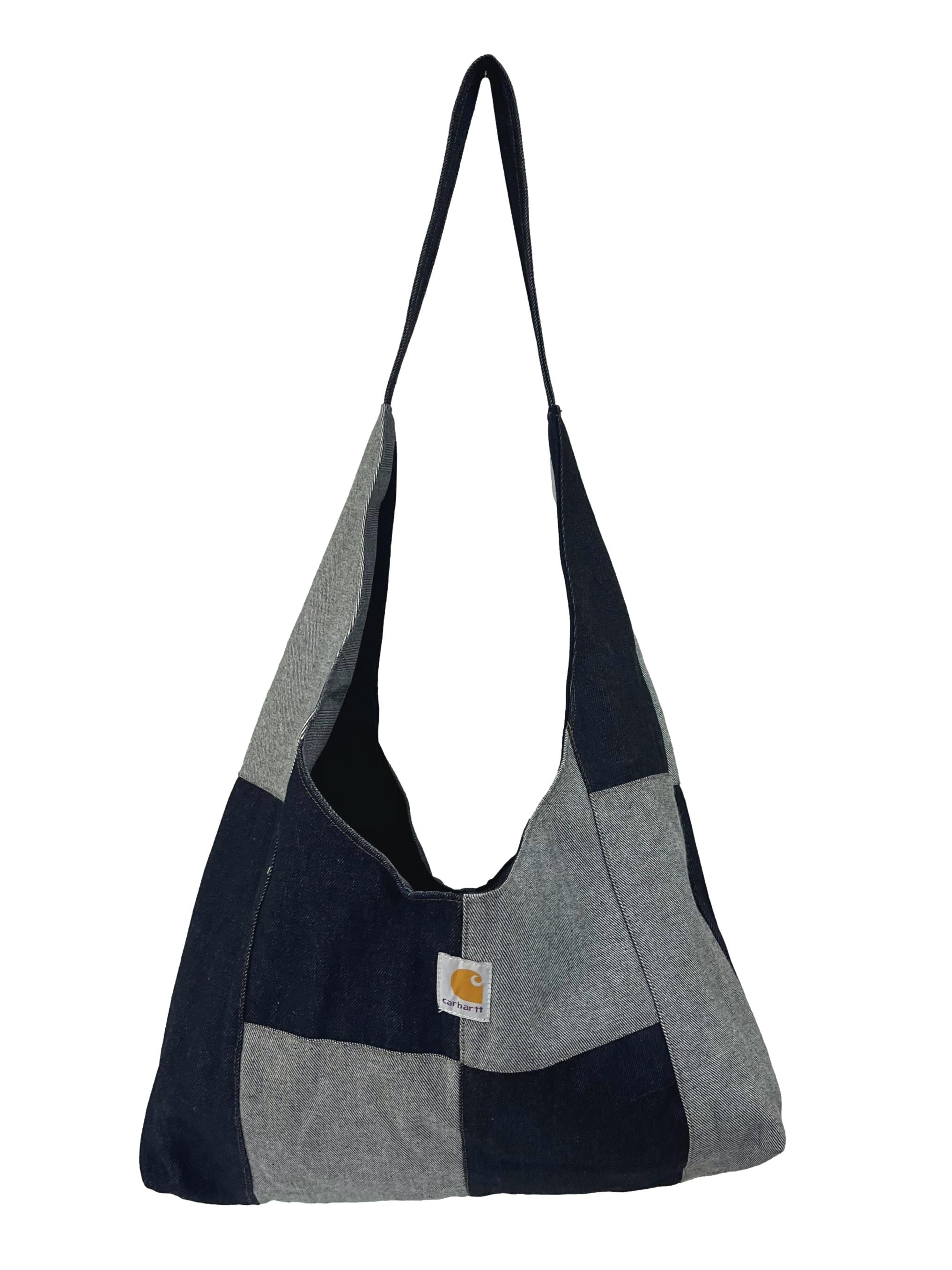 Large Denim Reworked Crossbody Bag