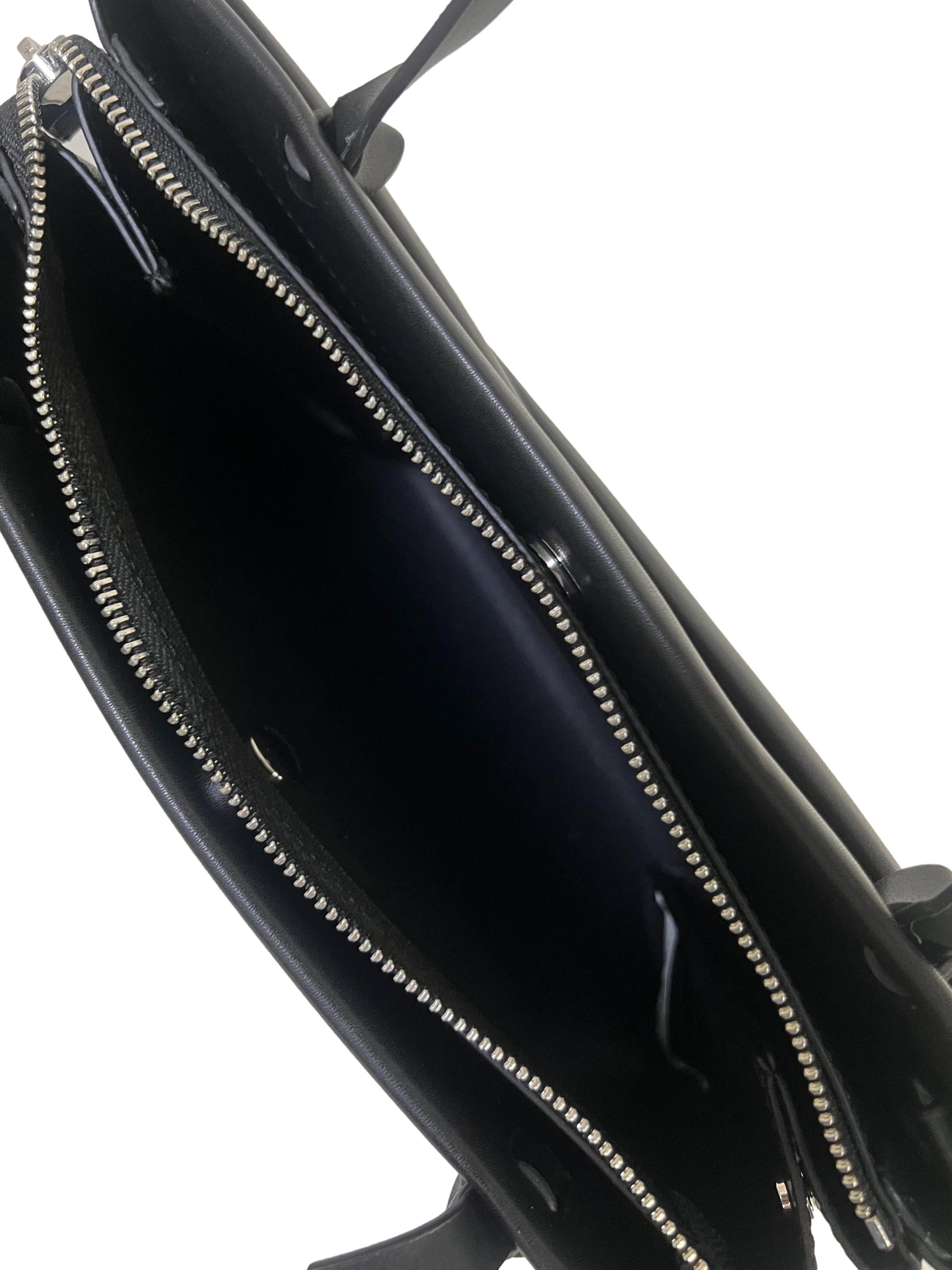 Black Midori Geometric Tote Bag