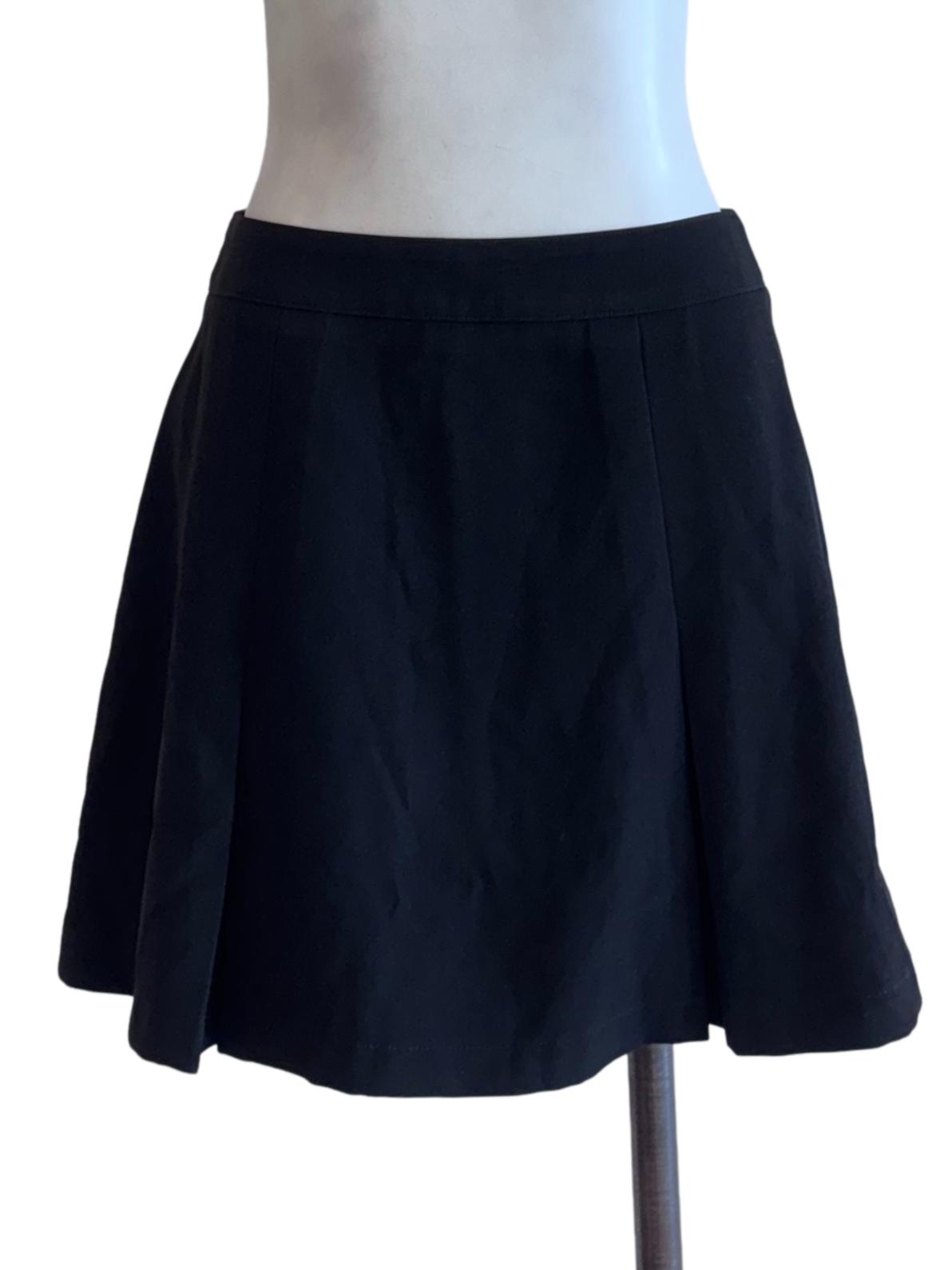 Black A Line Mini Skirt