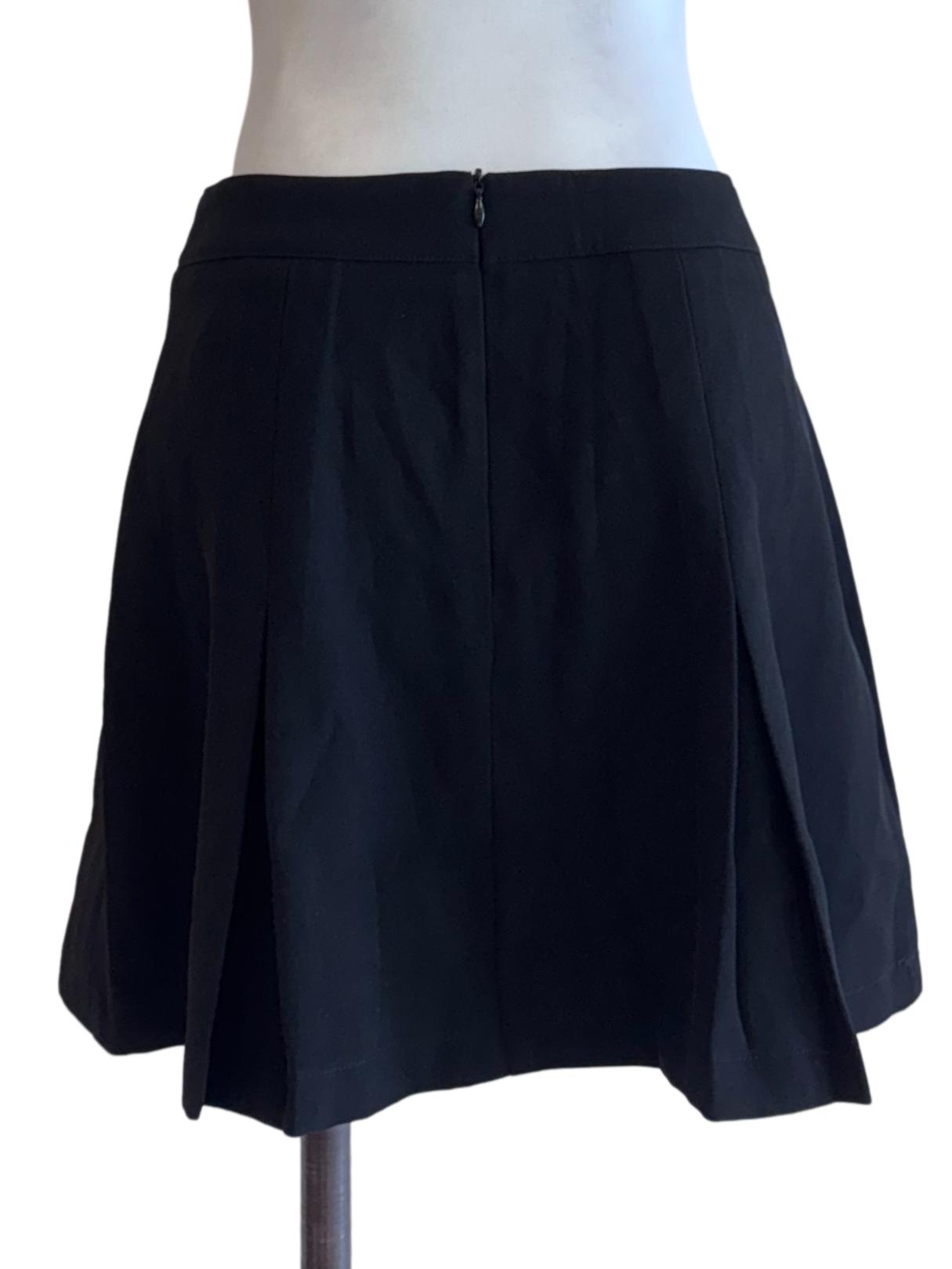 Black A Line Mini Skirt