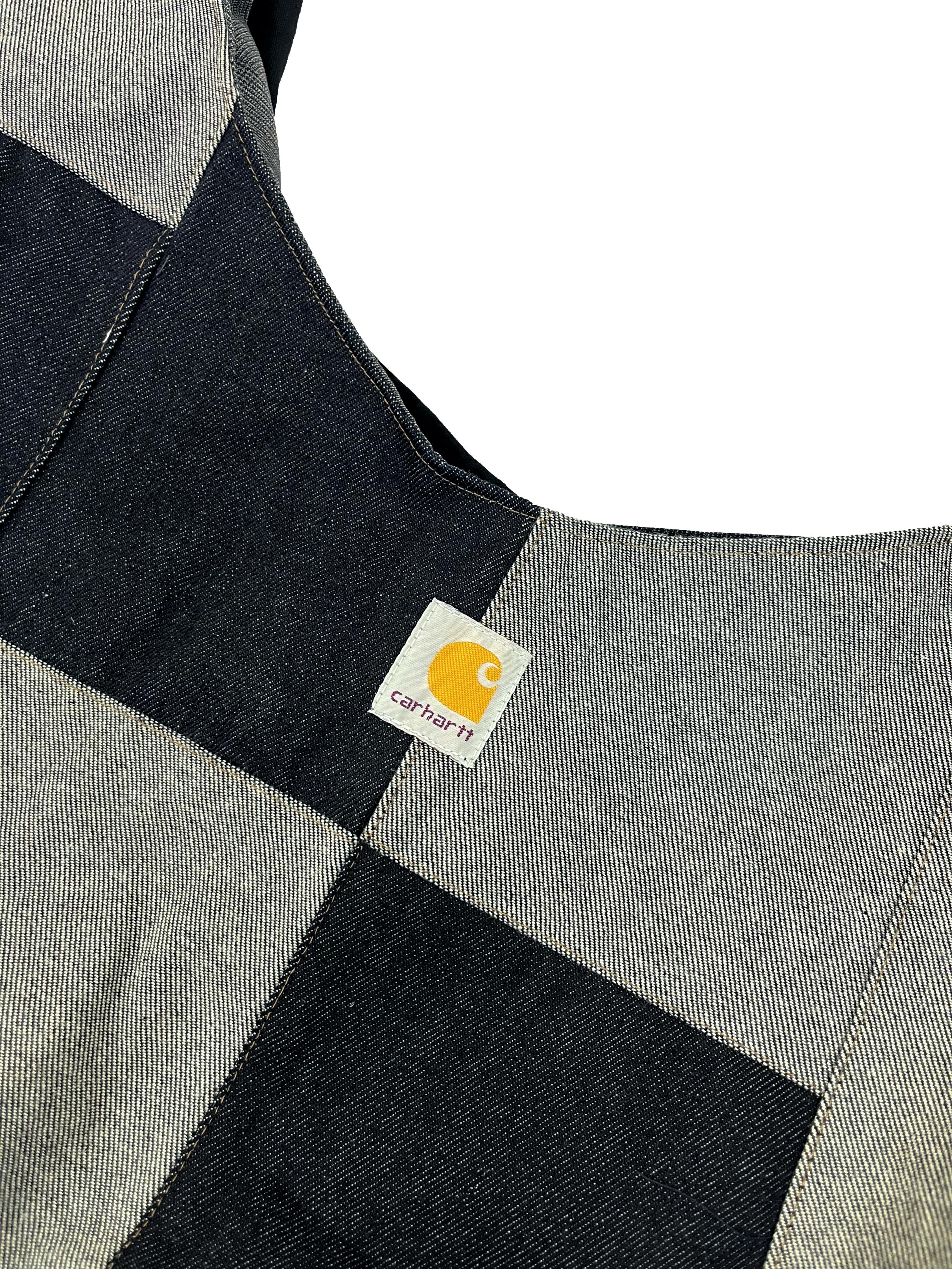 Large Denim Reworked Crossbody Bag