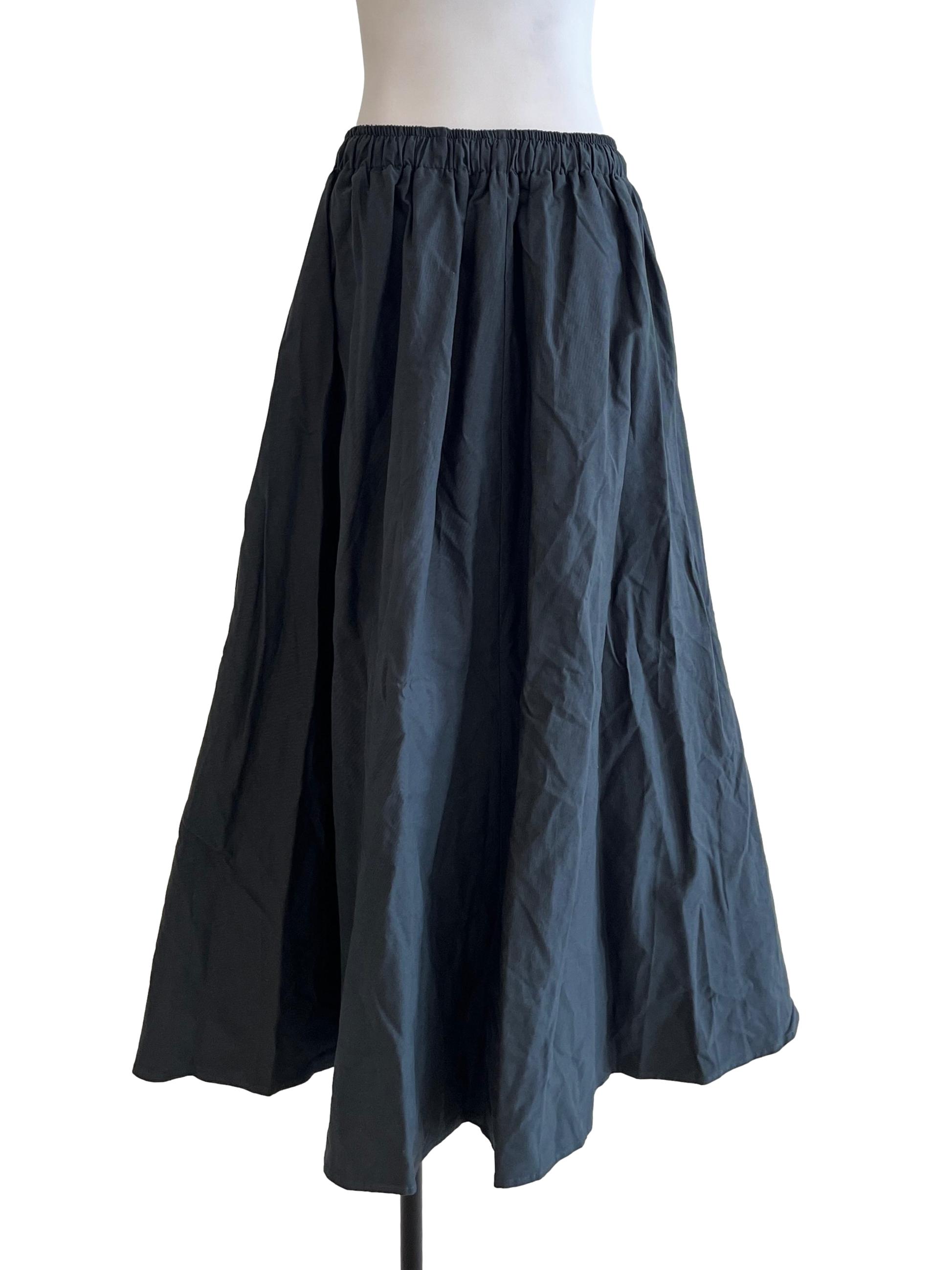 Charcoal Black A-Line Skirt