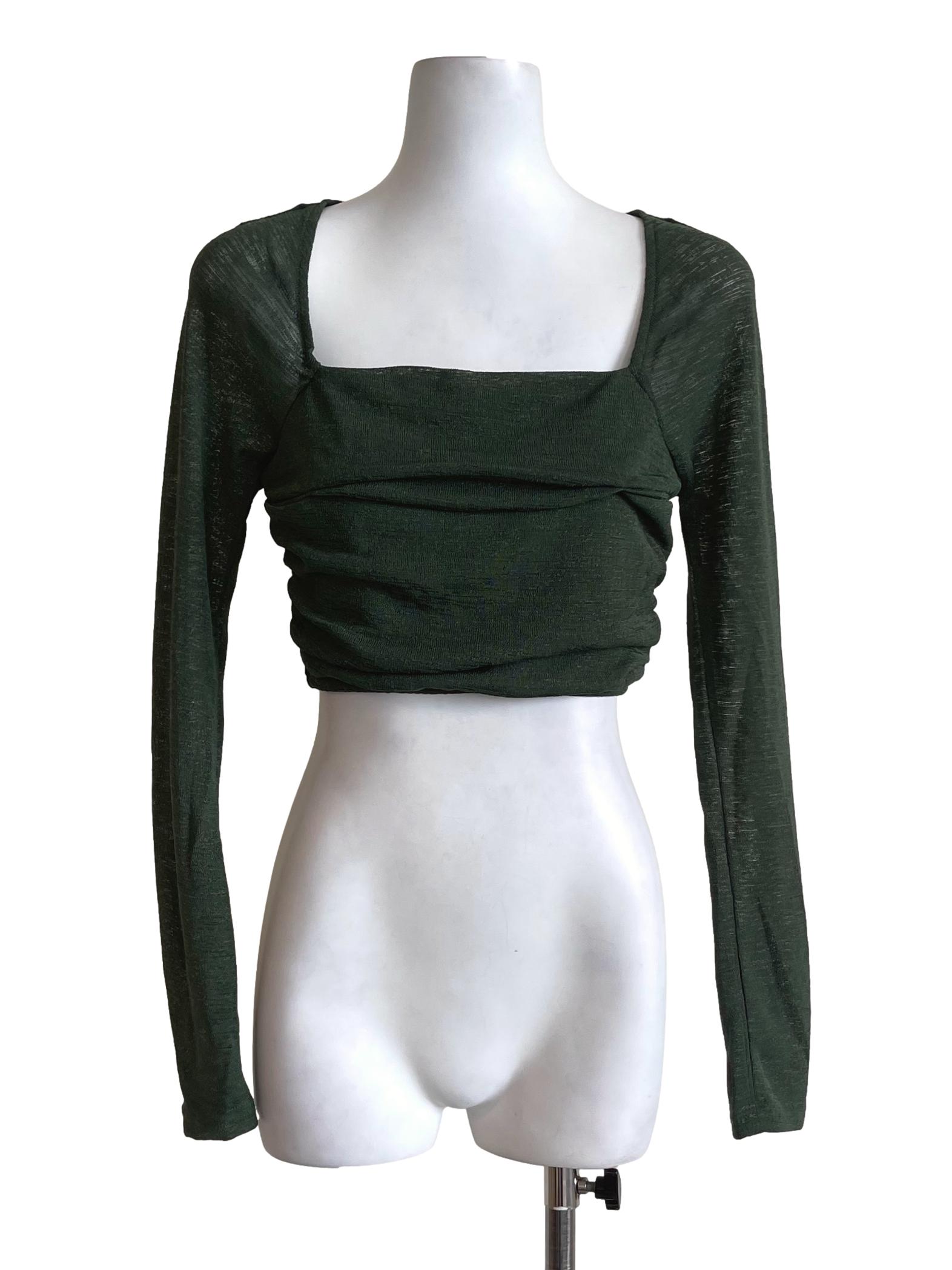 Emerald Green Crop Top