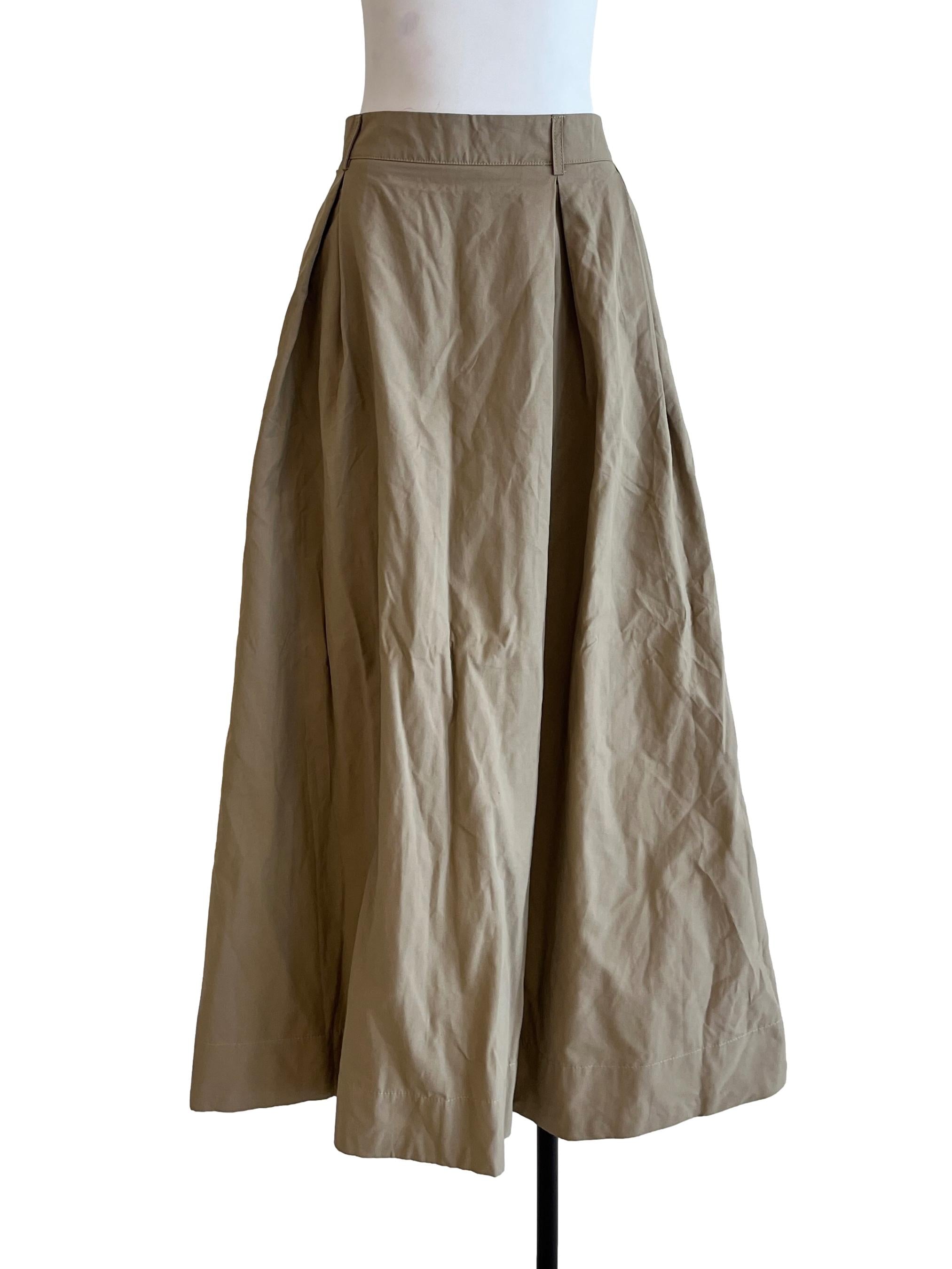 Tortilla Brown A-Line Skirt