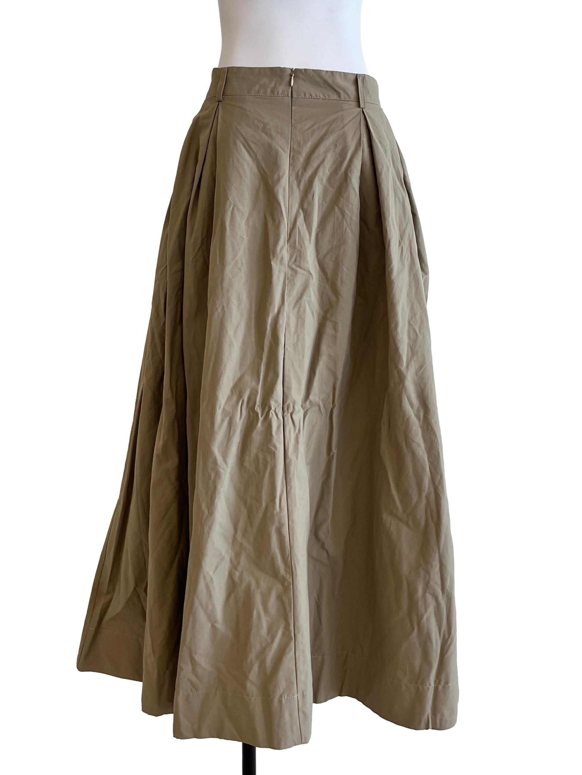 Tortilla Brown A-Line Skirt
