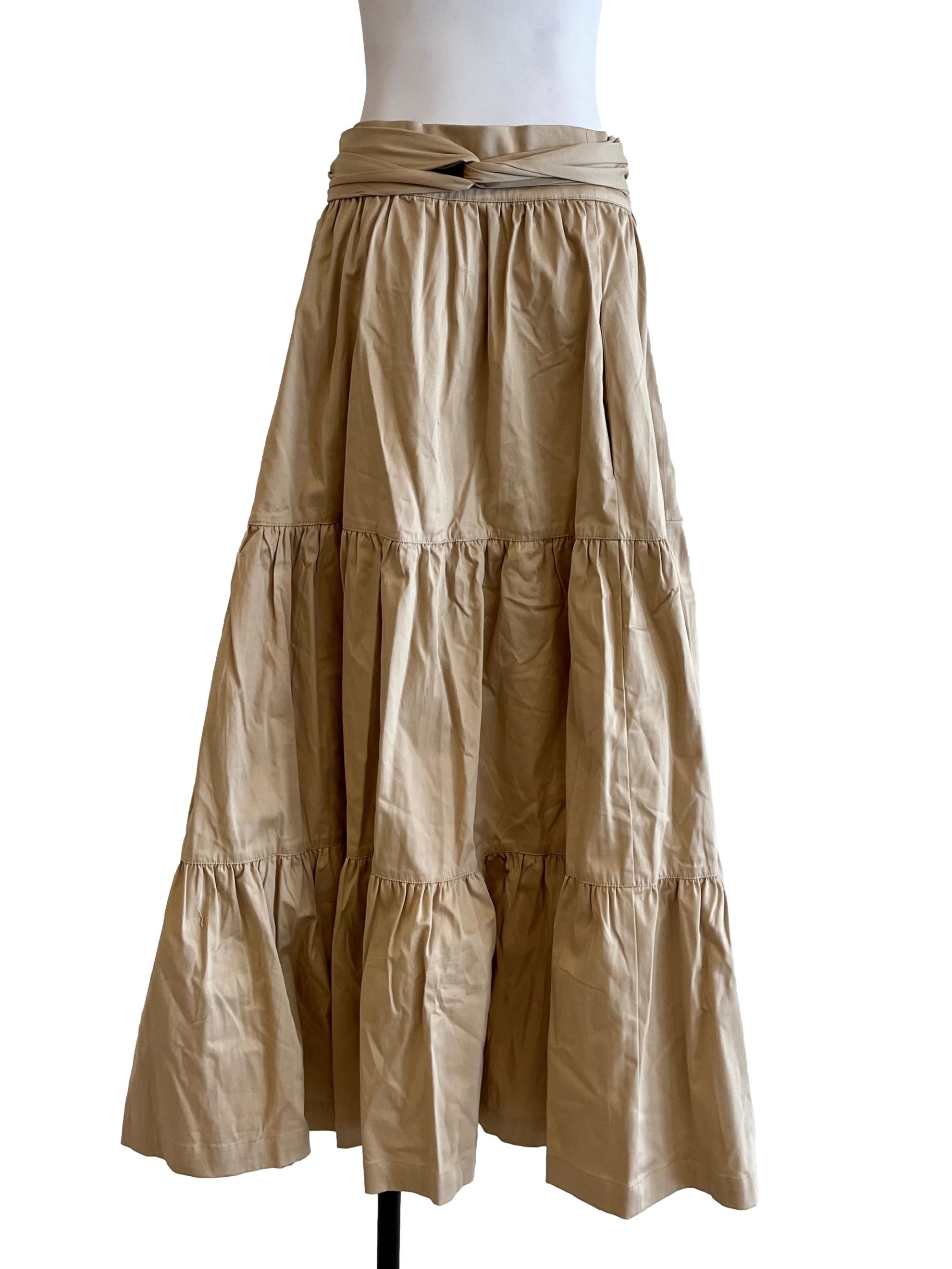 Flaxen Yellow Gipsy Skirt