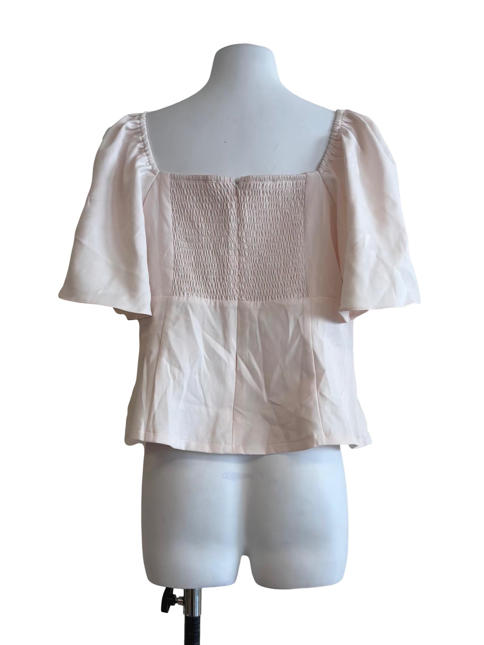 Lemonade Pink Butterfly Sleeve Top