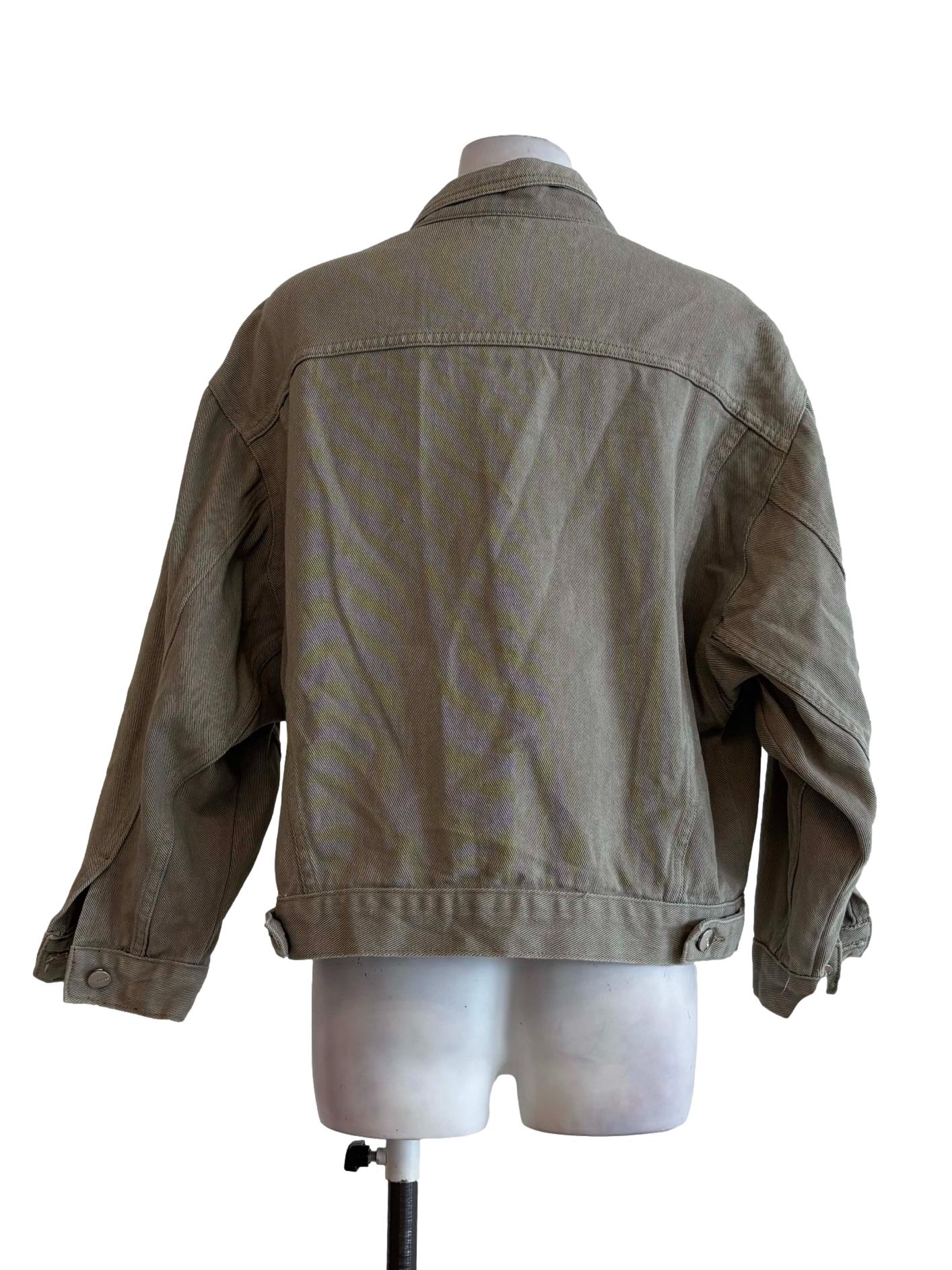 Khaki Denim Jacket