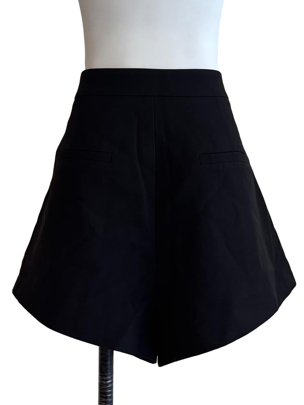 Rich Black Relaxed Shorts