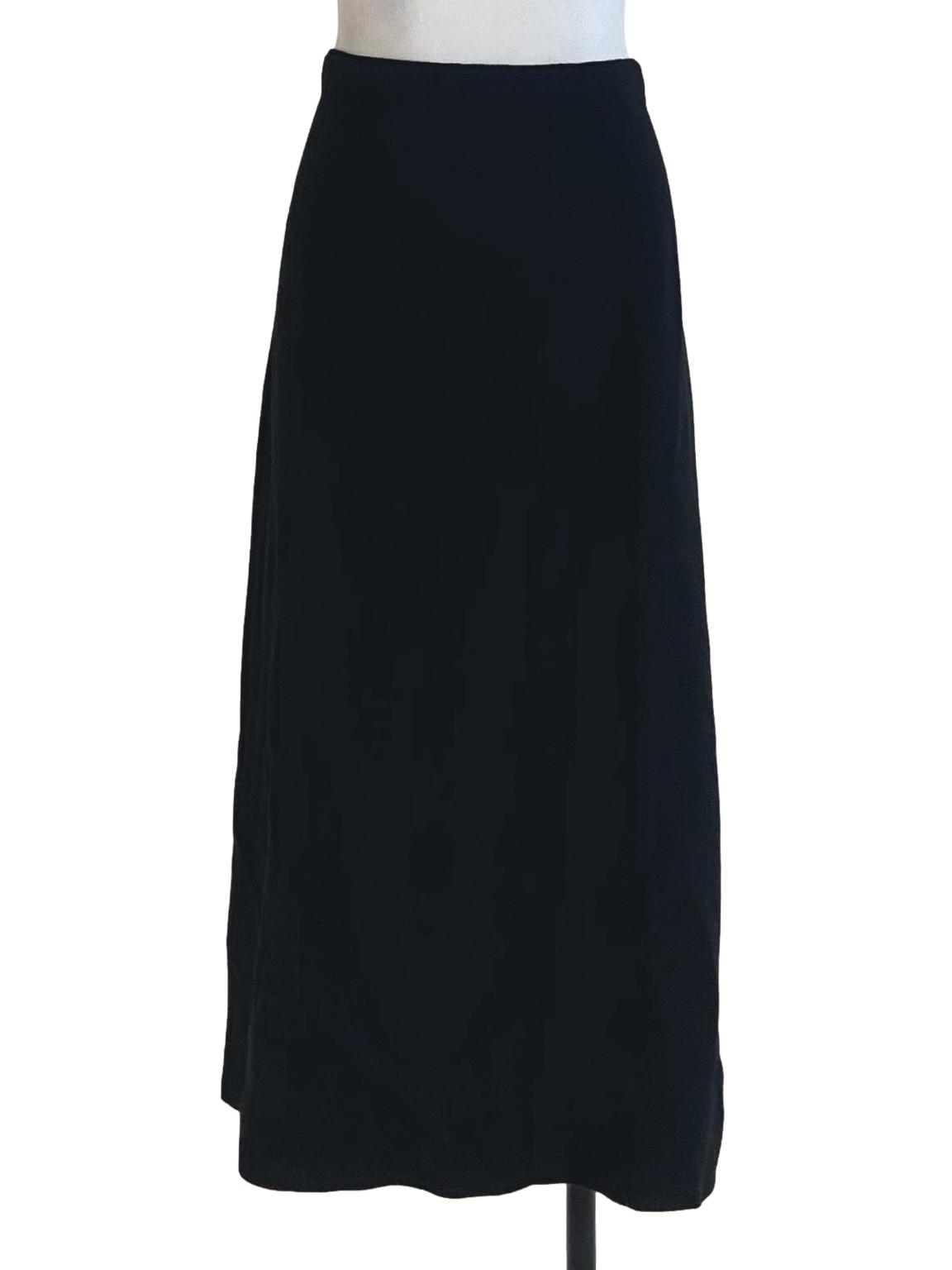 Black Slit Tube Skirt
