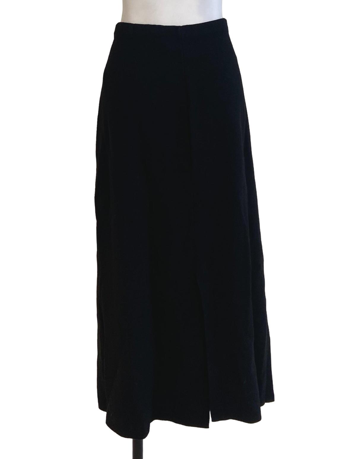 Black Slit Tube Skirt