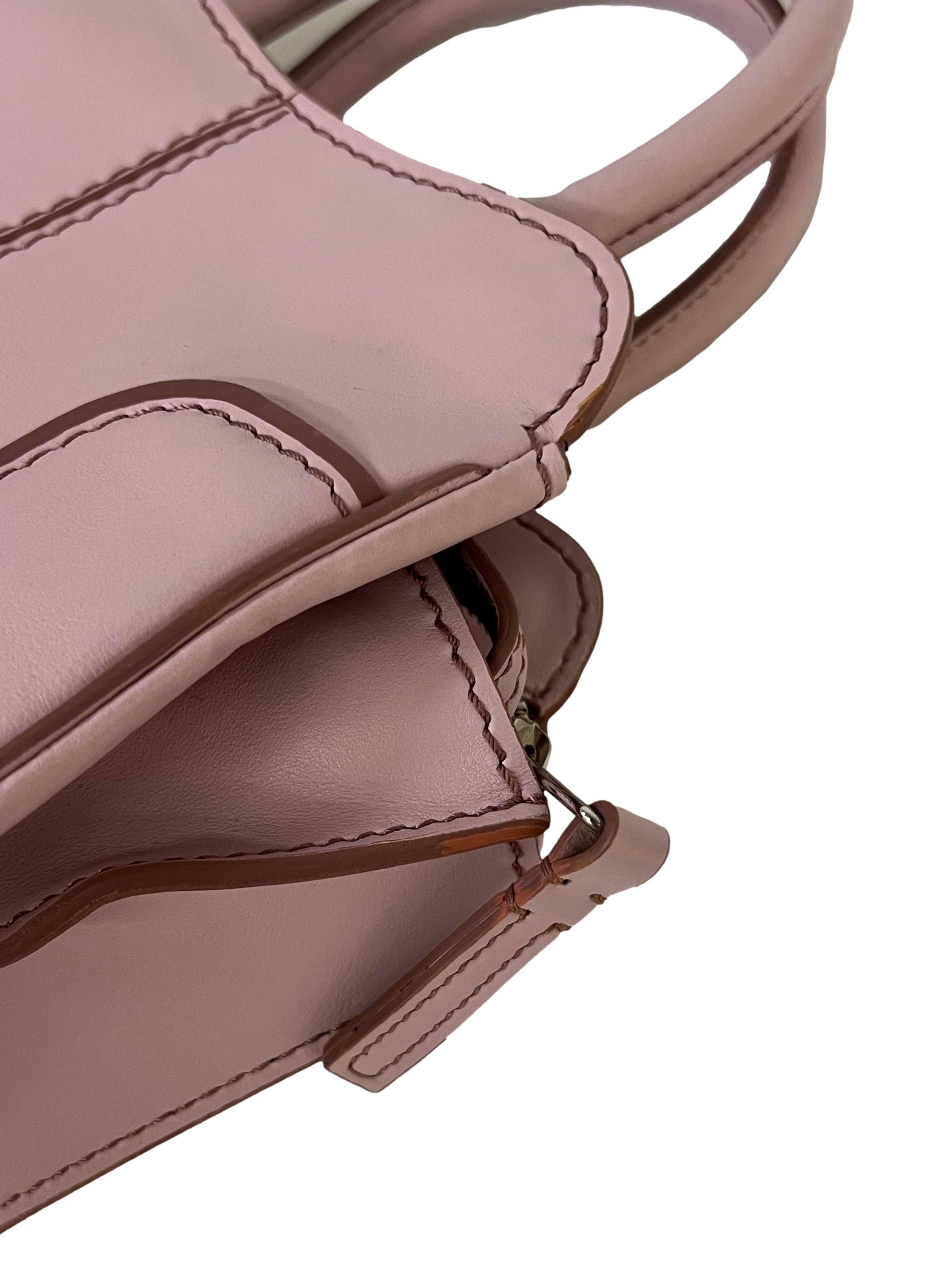 Pink Leather Sella Mini Handbag
