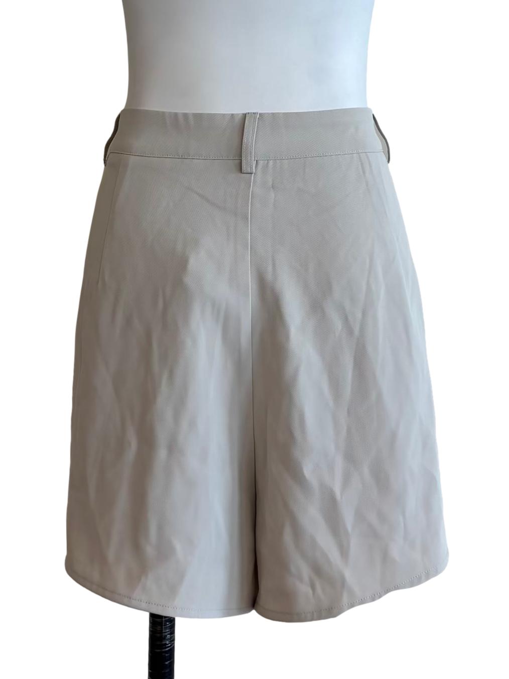 Rice White Relaxed Shorts