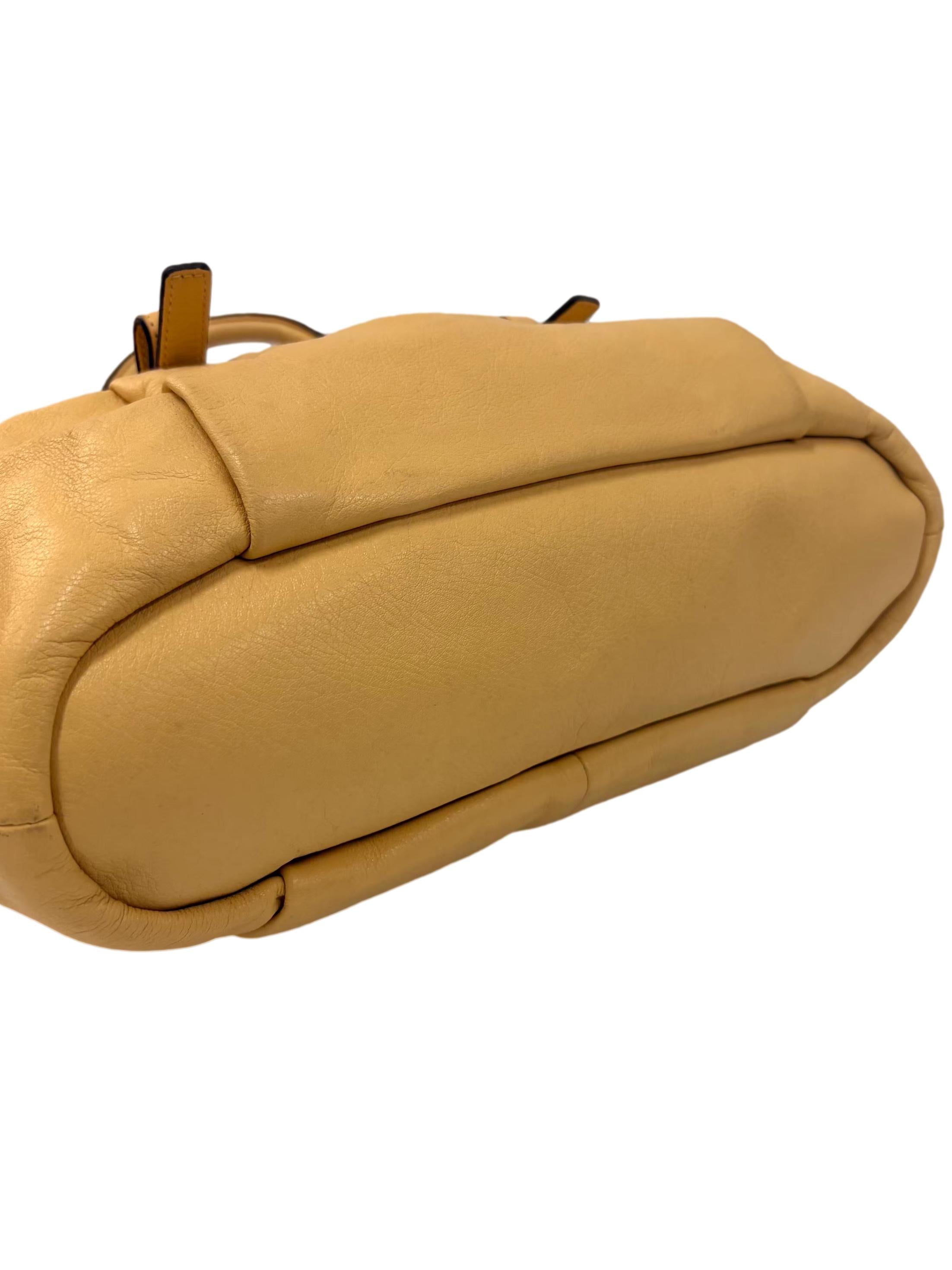 Yellow Leather Satchel Bag CSN