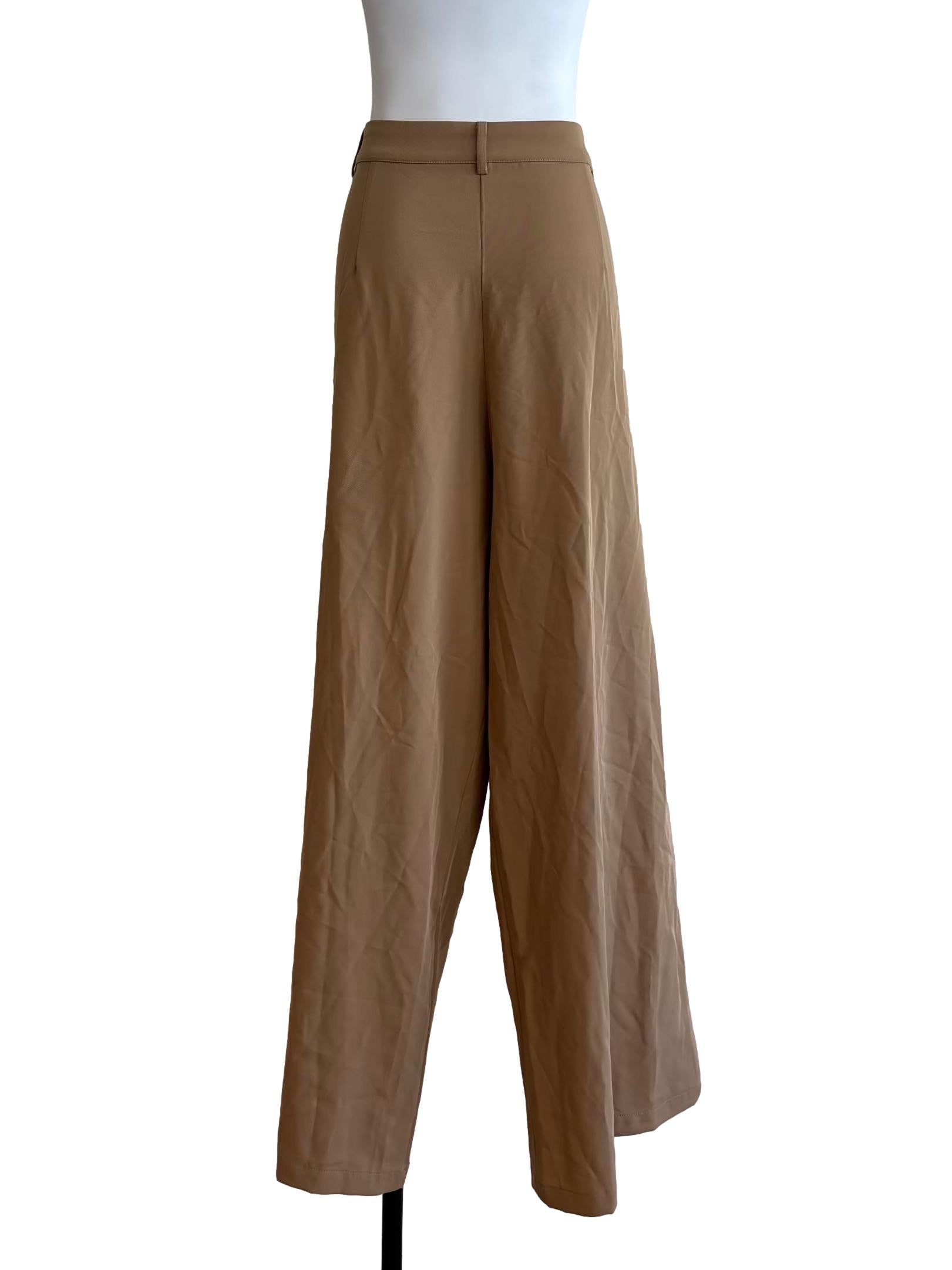 Latte Brown Wide Leg Pants