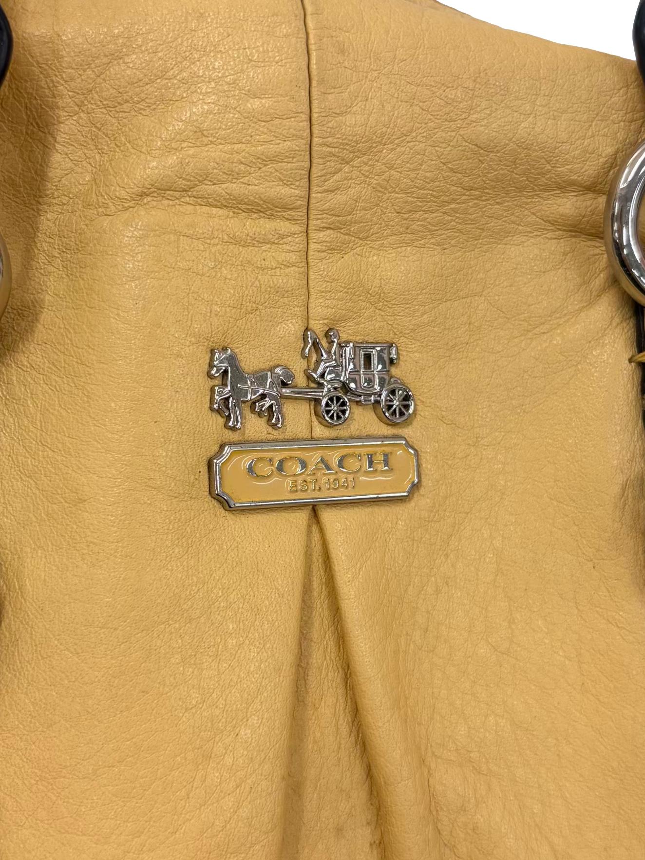 Yellow Leather Satchel Bag CSN