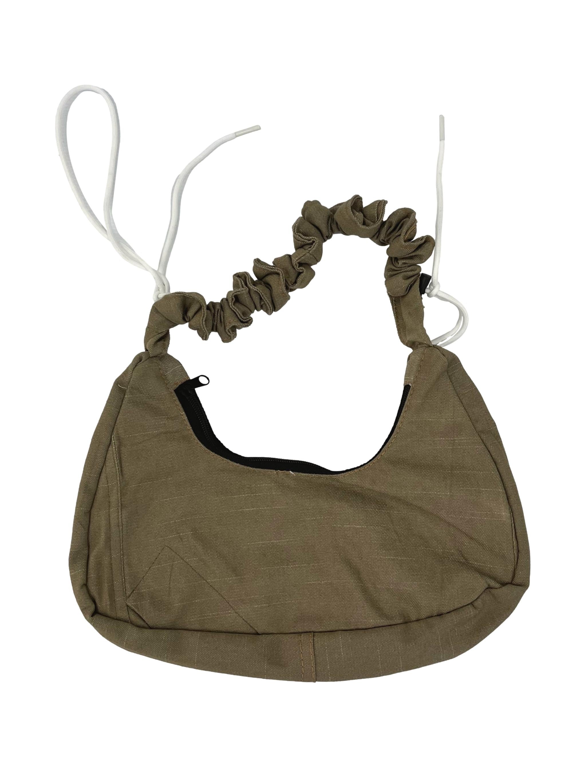Brown Shoelace Reworked Shoulder Bag