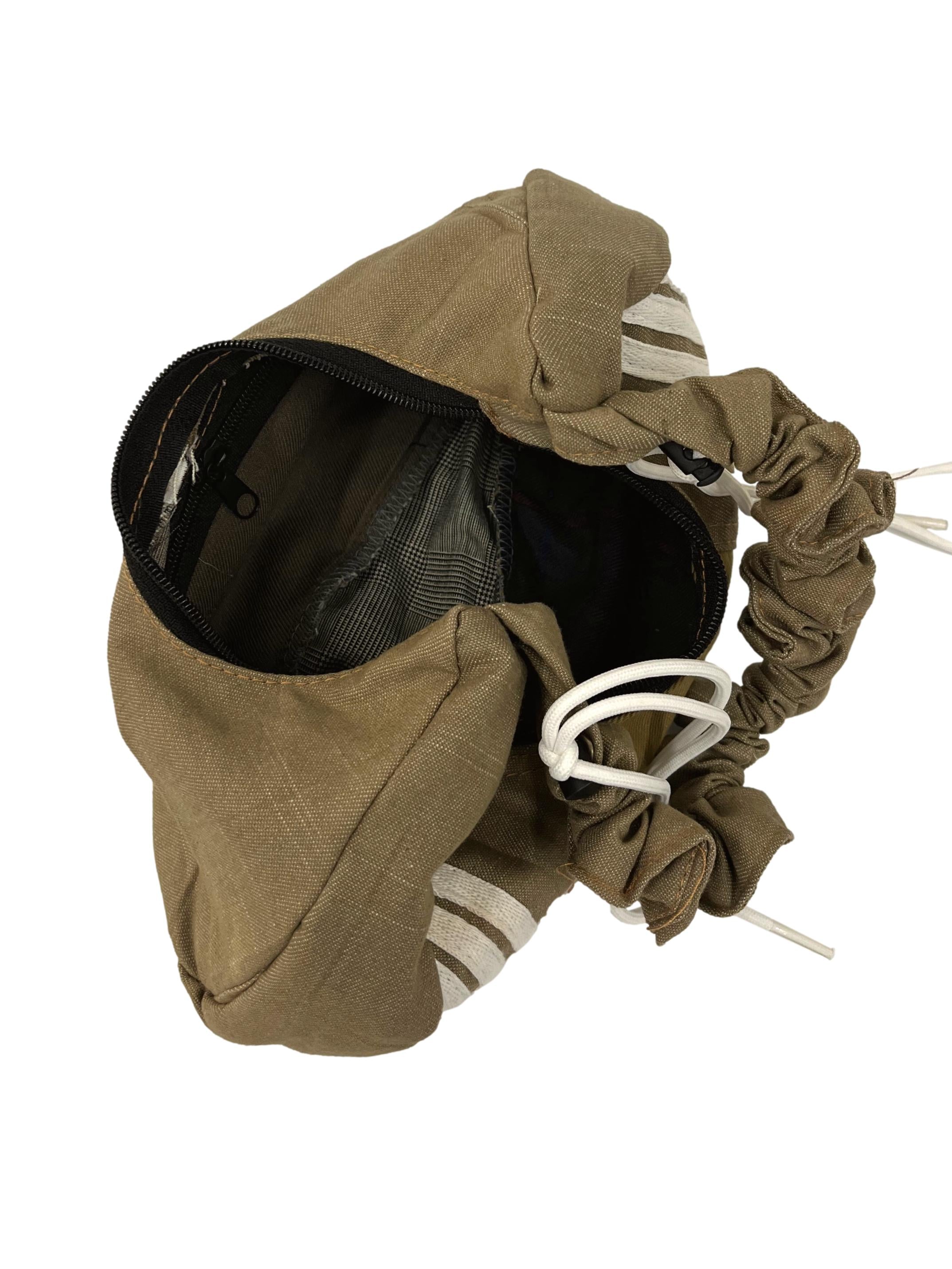 Brown Shoelace Reworked Shoulder Bag