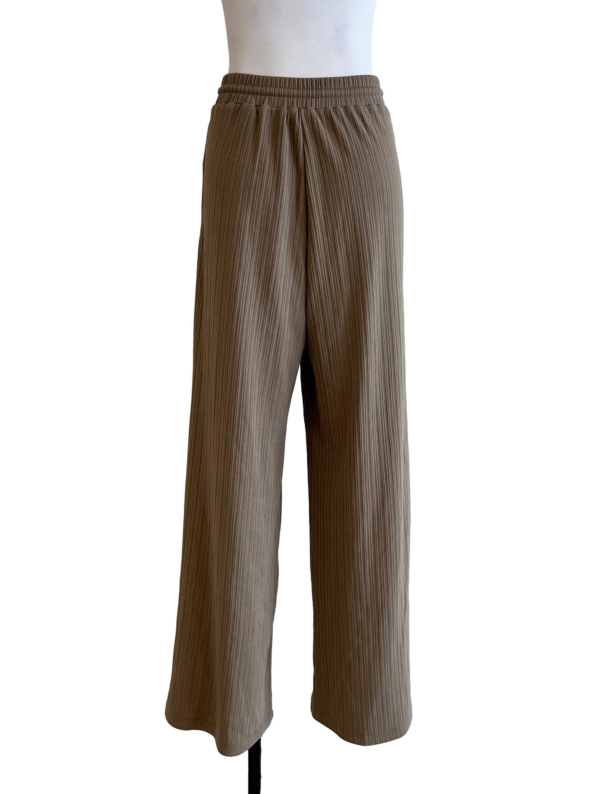 Peanut Brown Wide Leg Pants