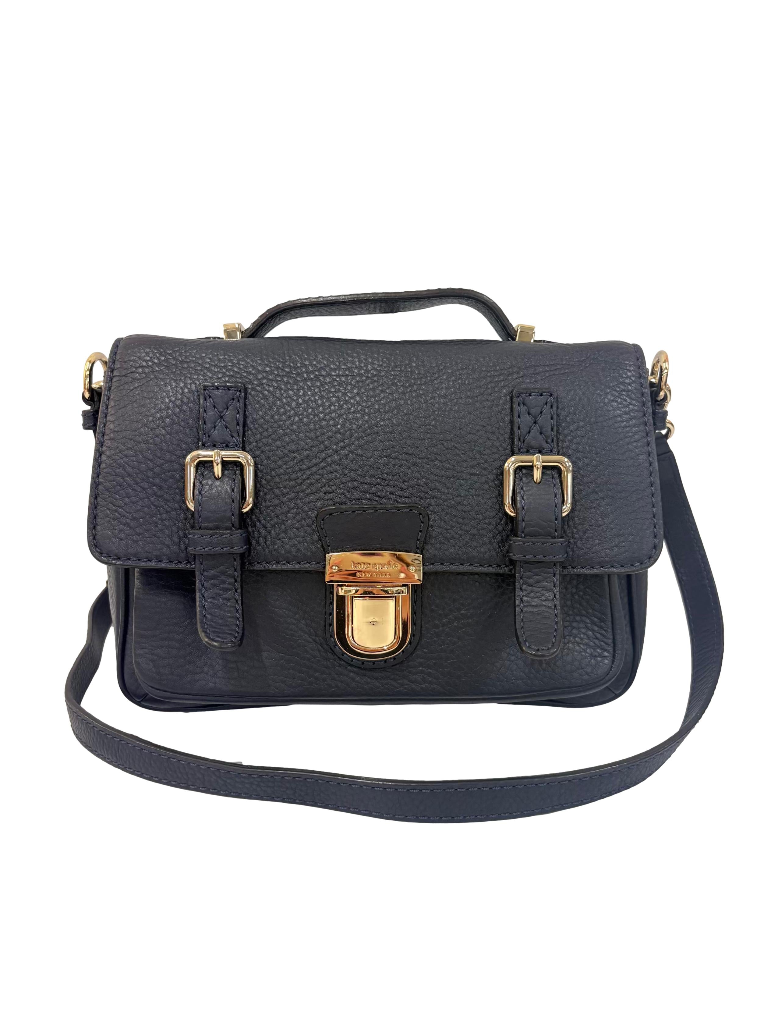 Blue Leather Lola Avenue Lia Crossbody Bag CSN