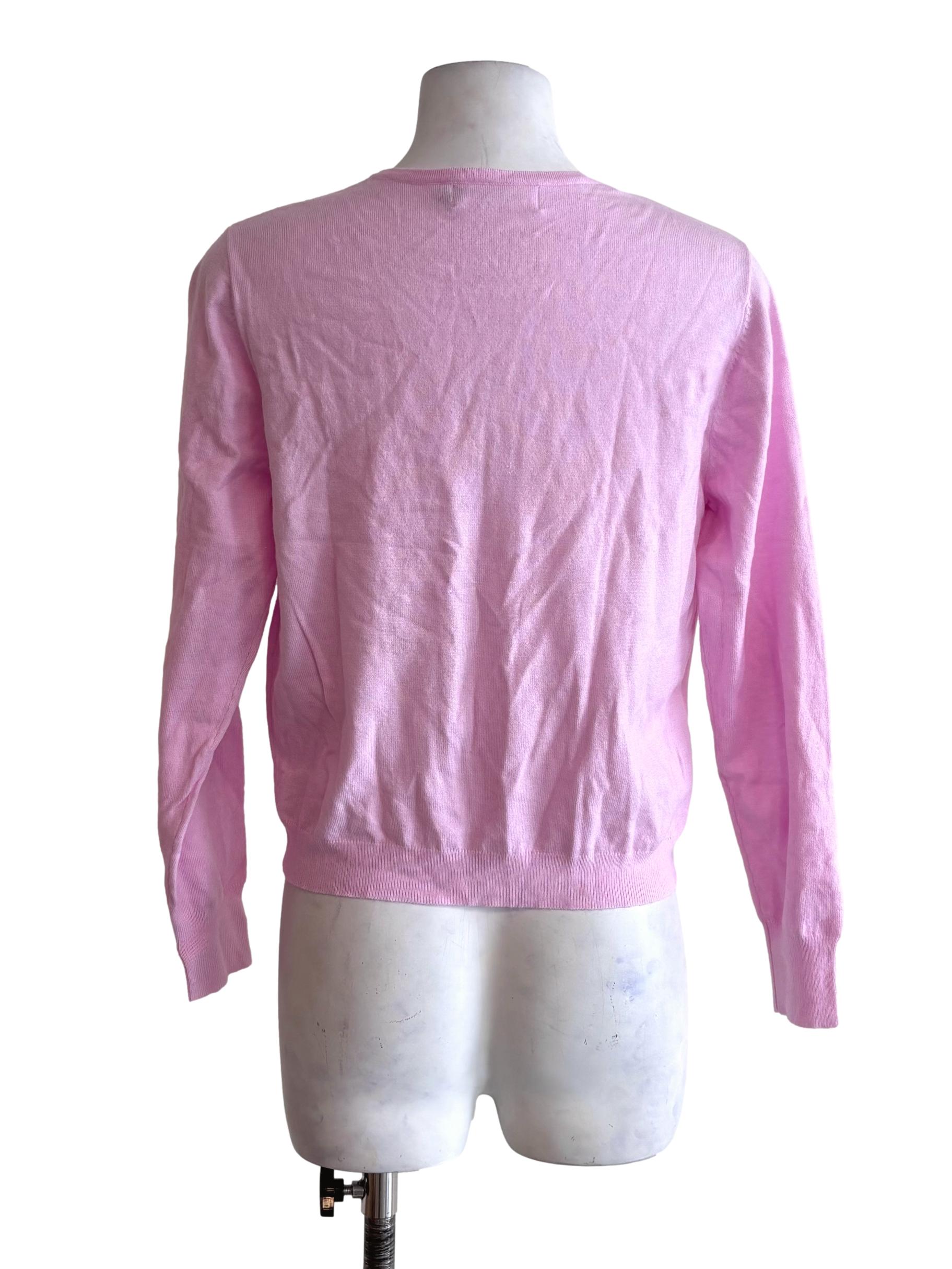 Candy Pink Button Knit Cardigan TTR