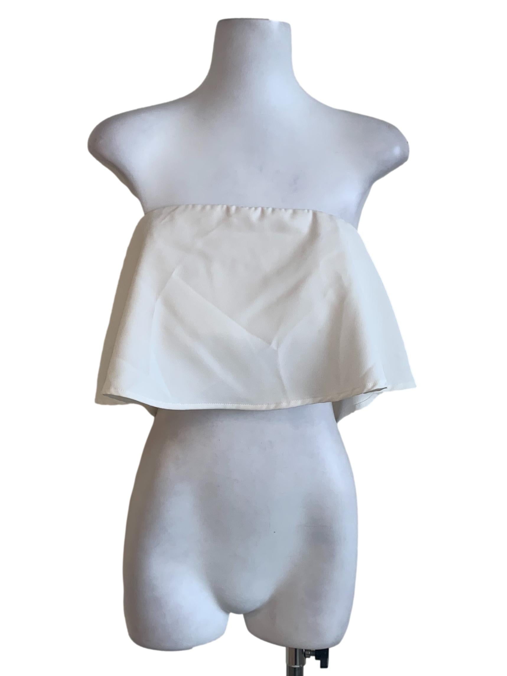 White Sleeveless Top
