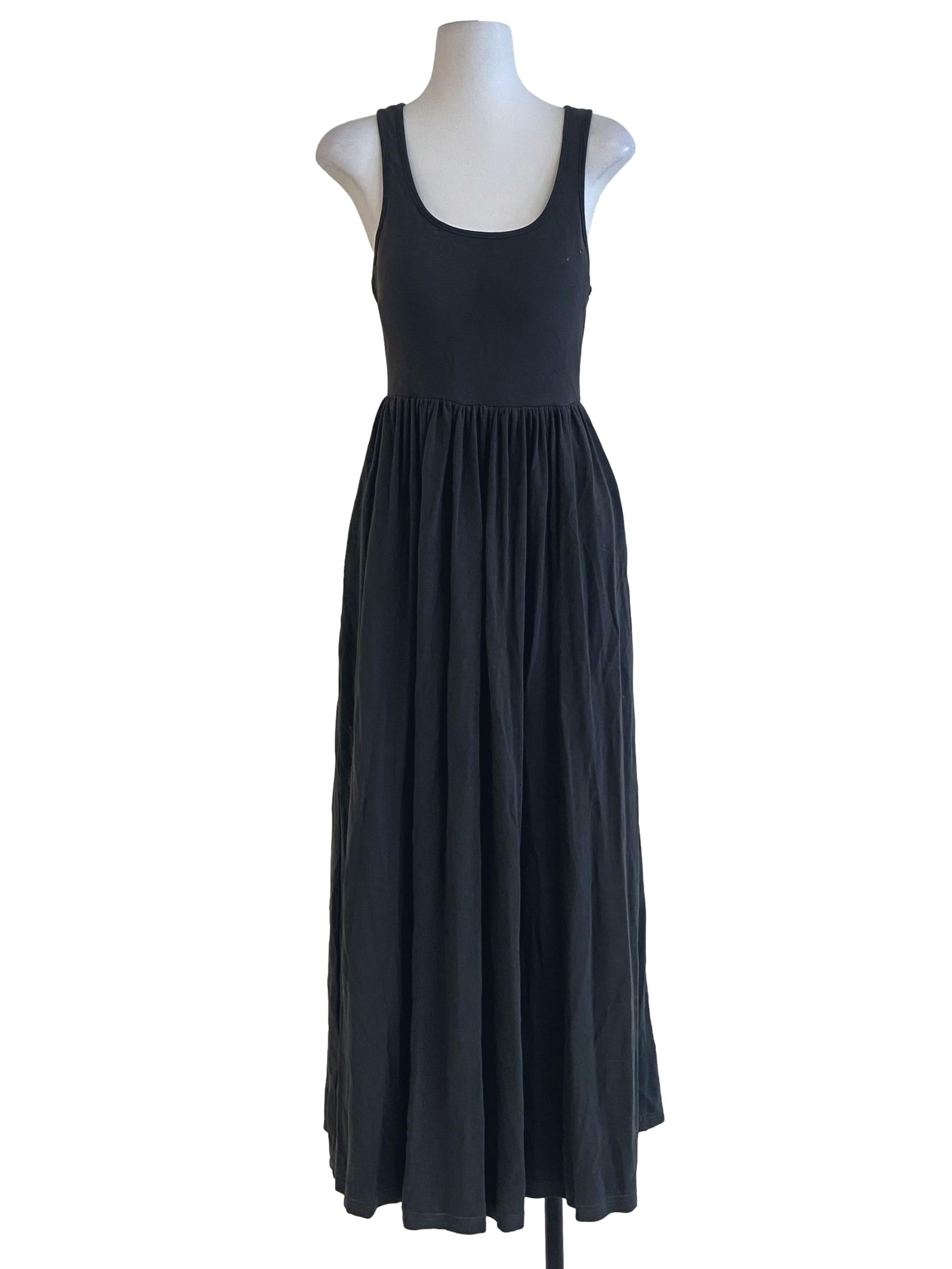 Shadow Grey Sleeveless Empire Dress