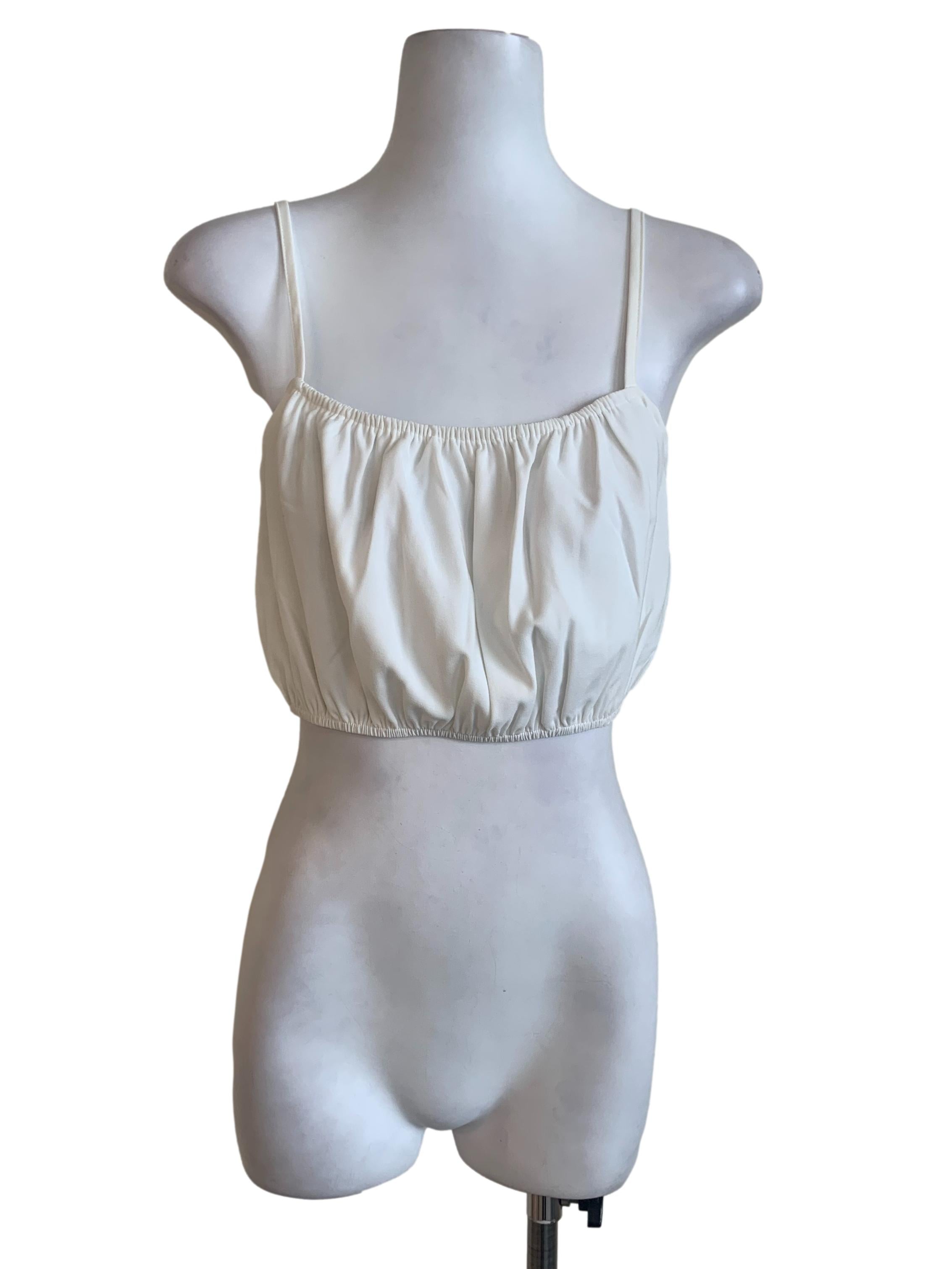 White Spaghetti Strap Top TTR