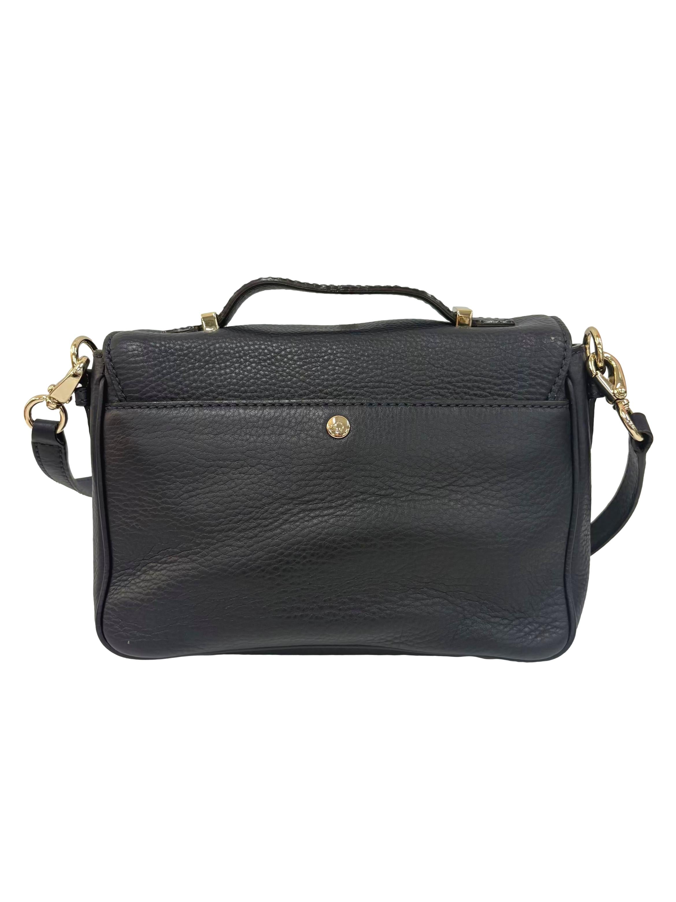 Blue Leather Lola Avenue Lia Crossbody Bag CSN