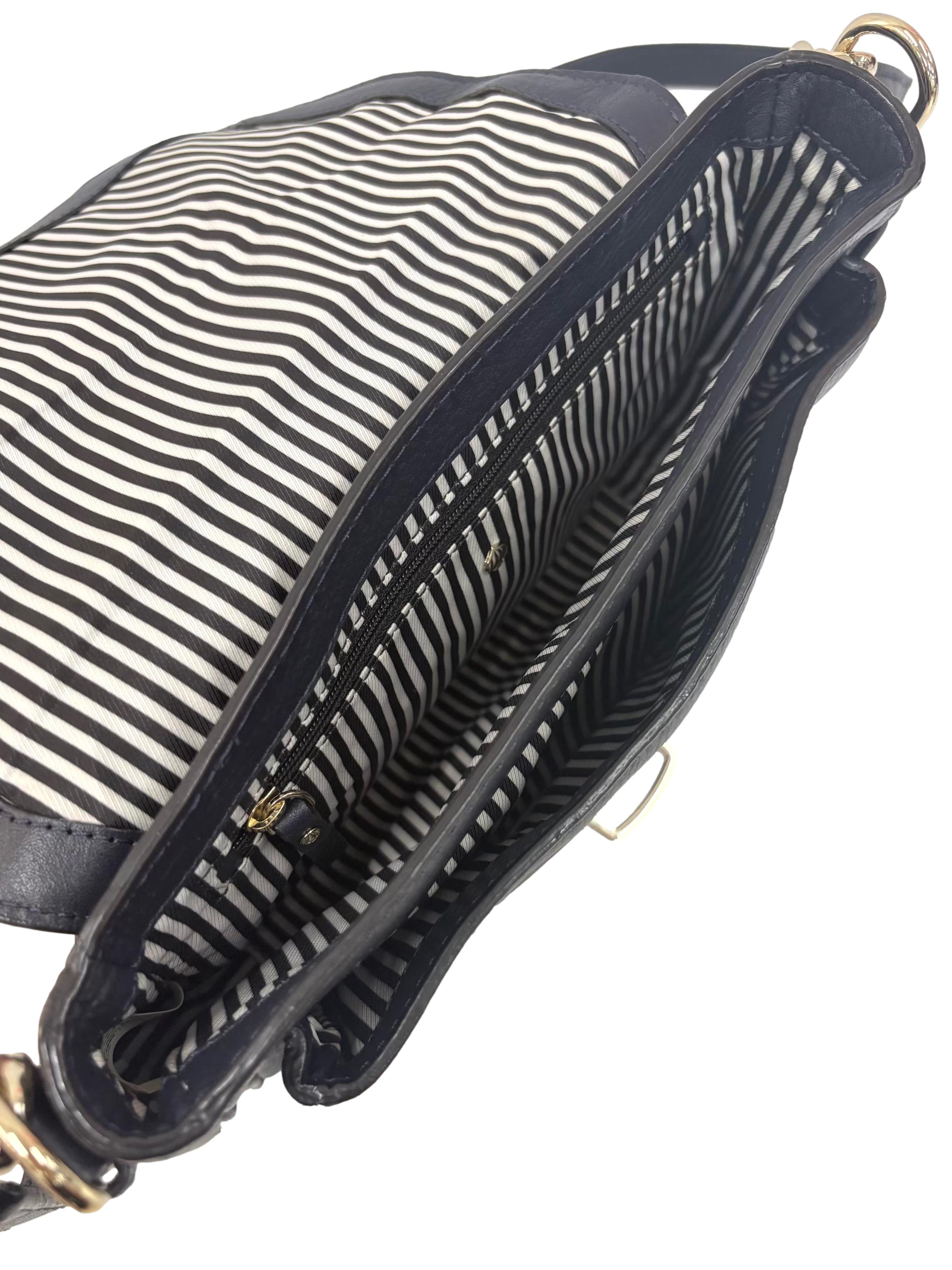 Blue Leather Lola Avenue Lia Crossbody Bag CSN