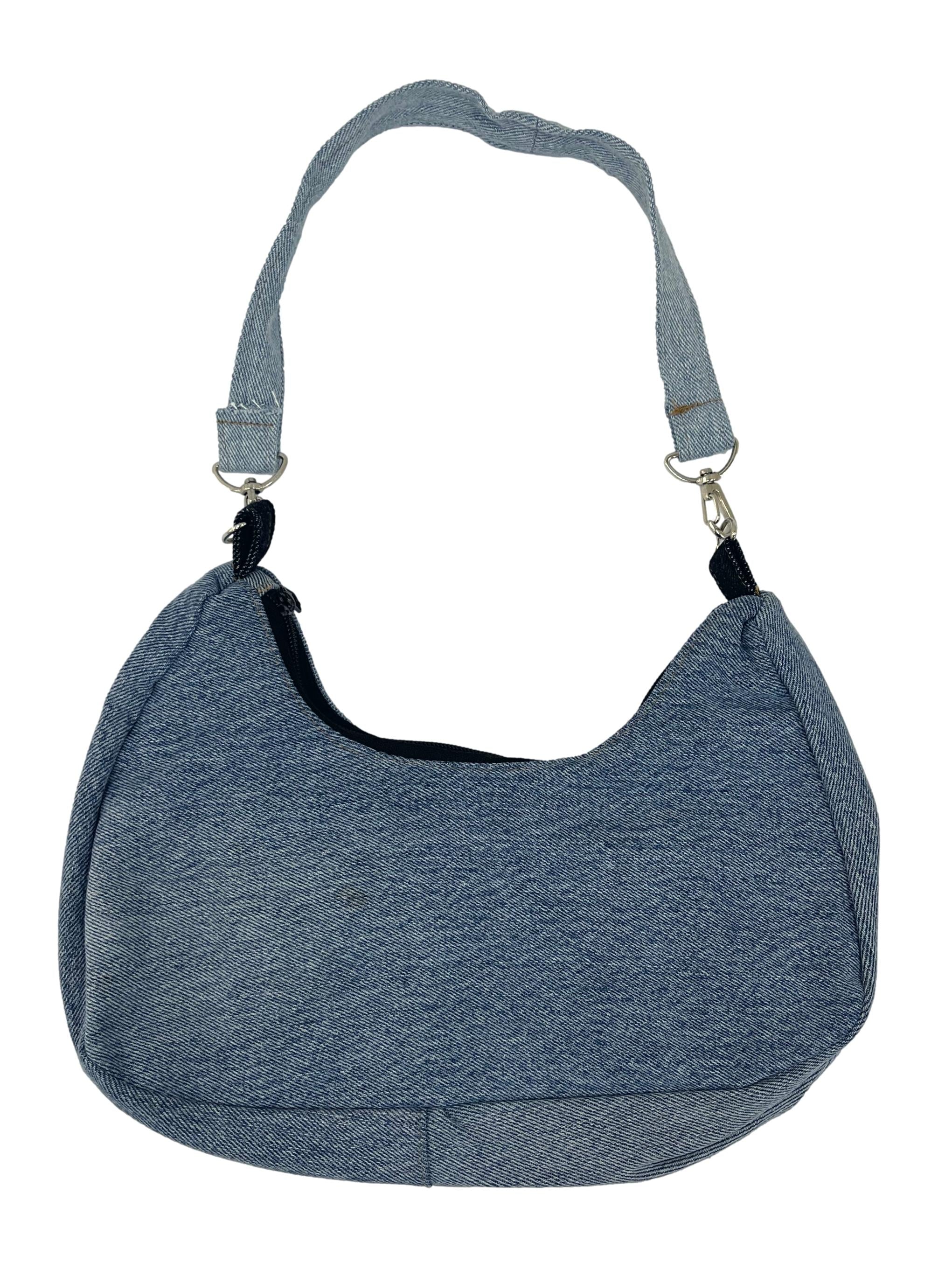 Light Denim Reworked Hobo Bag