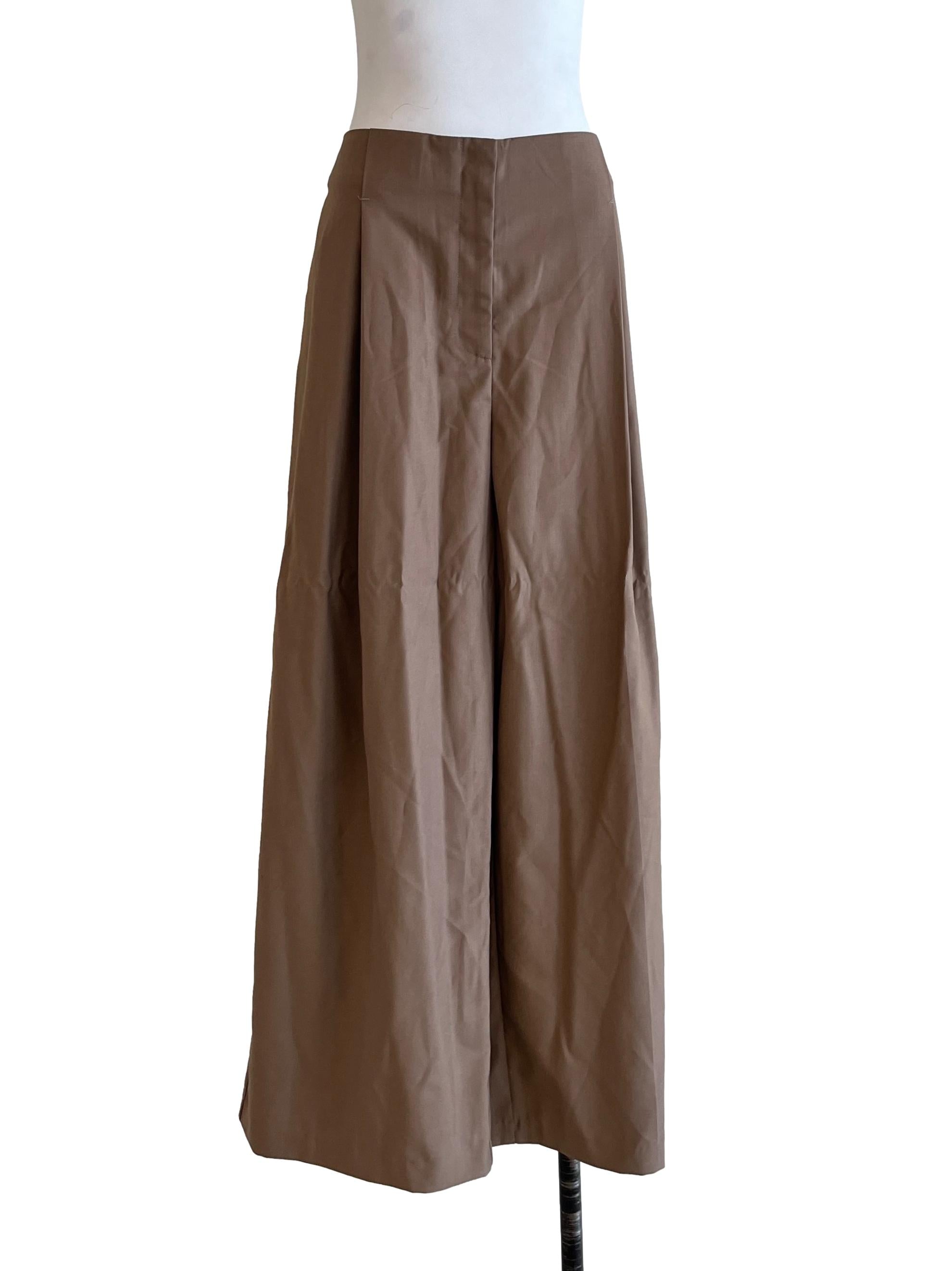Peanut Brown Wide Leg Pants