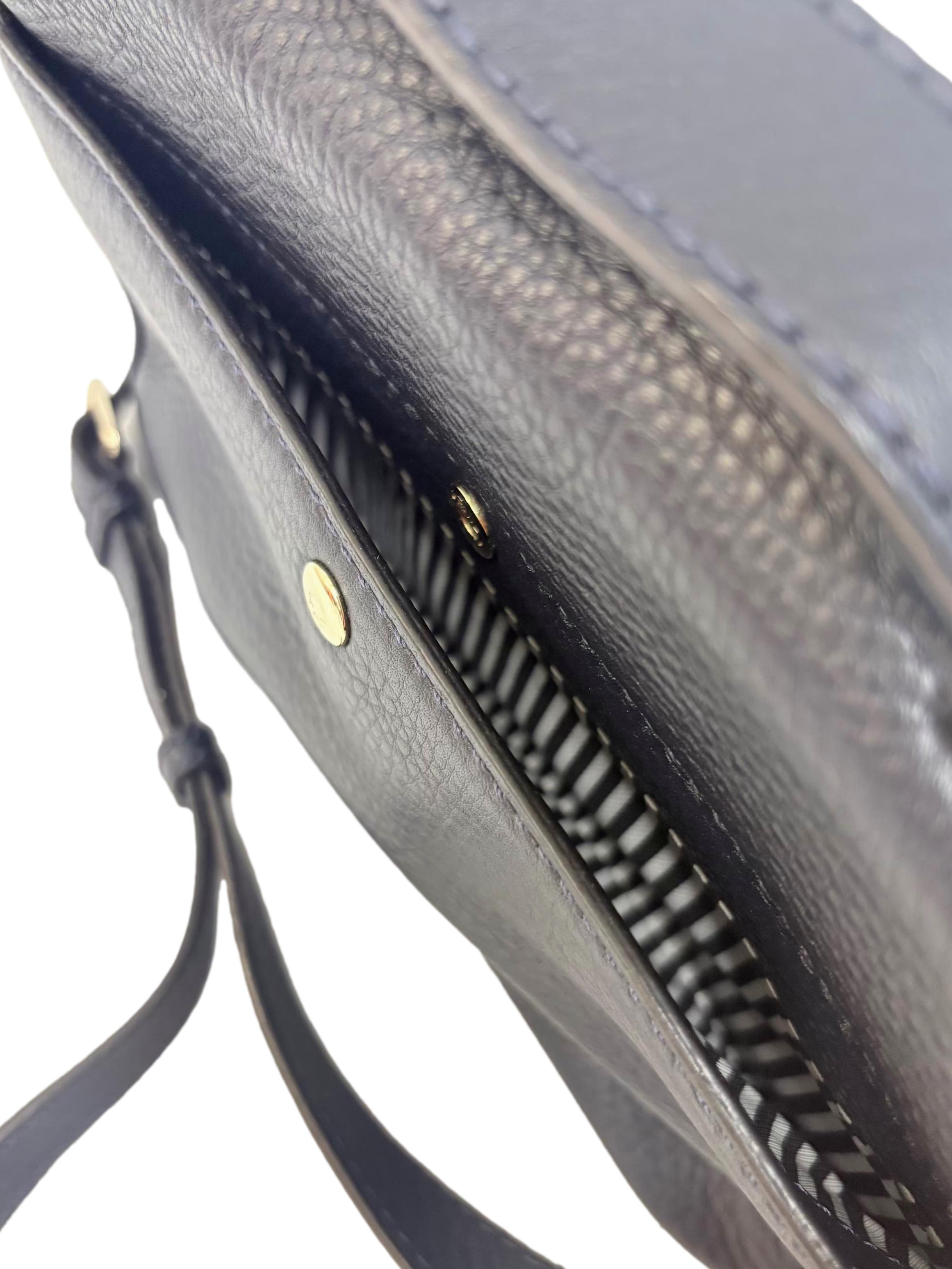 Blue Leather Lola Avenue Lia Crossbody Bag CSN