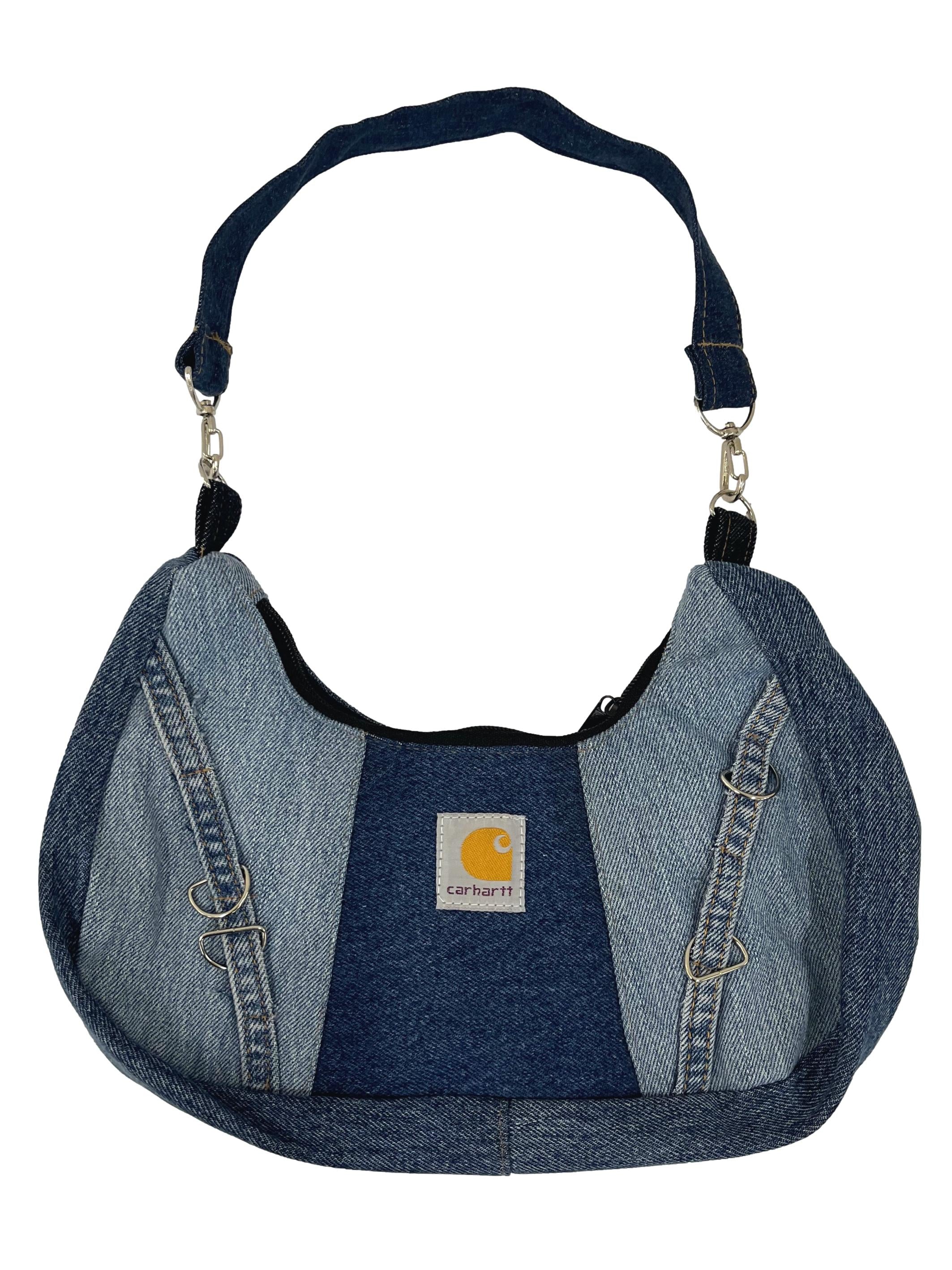 Blue Denim Reworked Hobo Bag