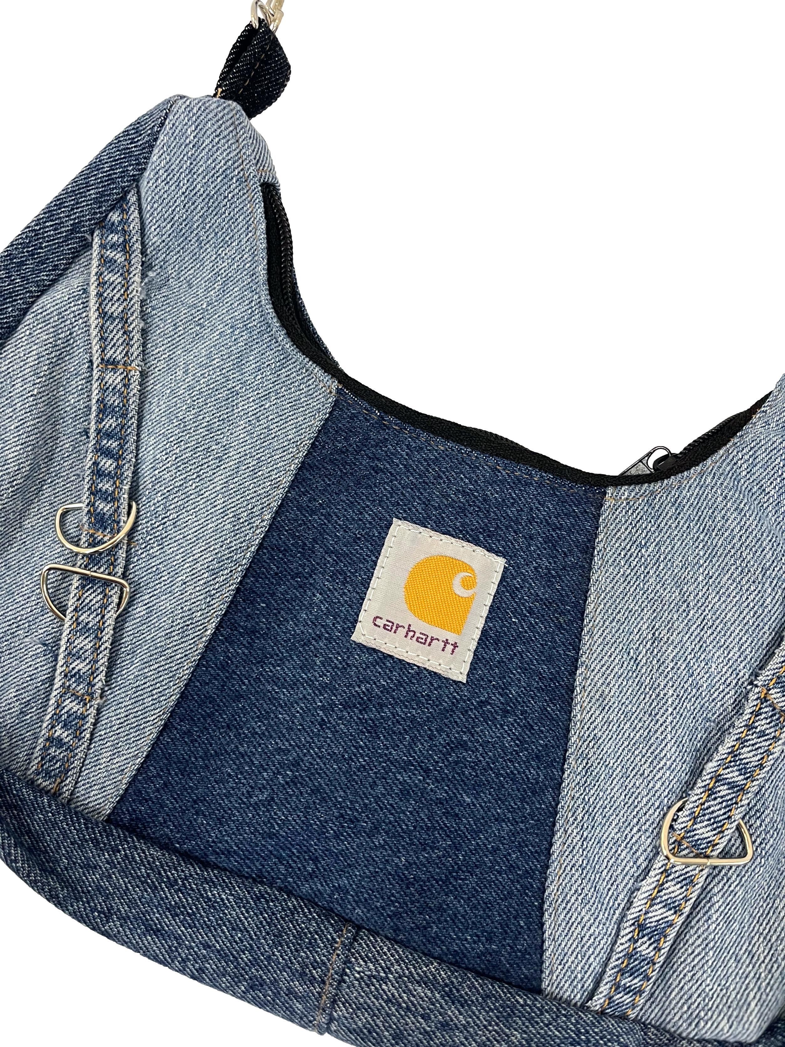 Blue Denim Reworked Hobo Bag