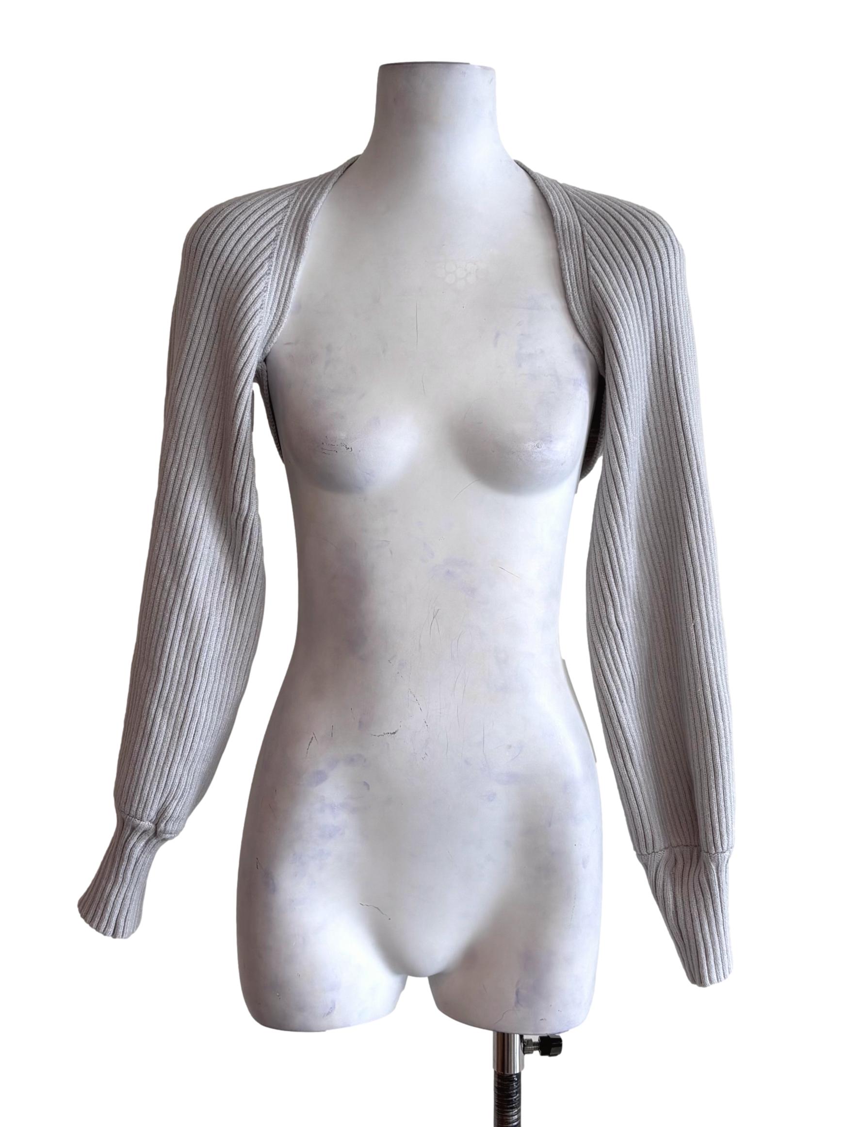 Light Grey Knitted Bolero